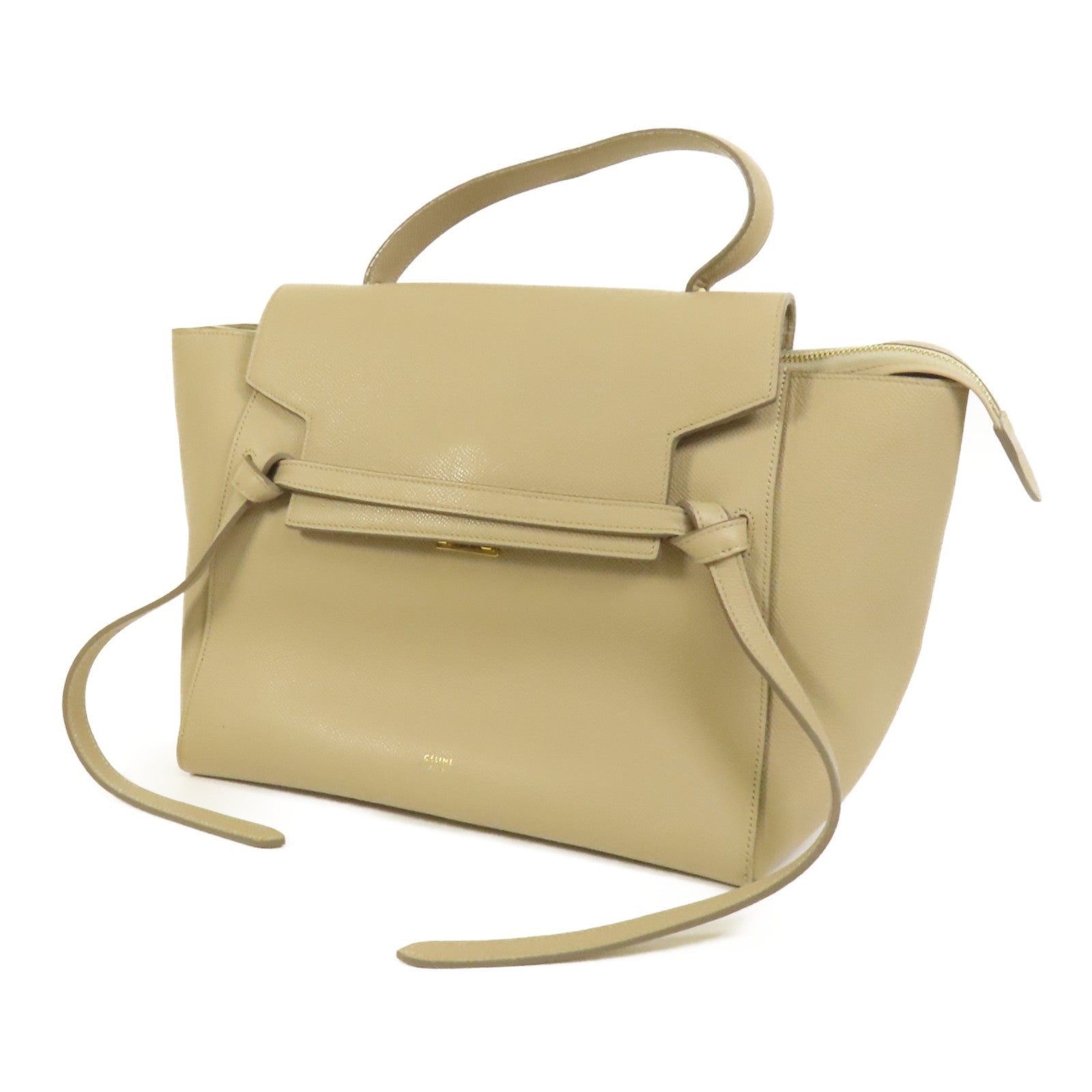 CELINE 牛皮皮革Mini Belt Bag金扣手挽肩背兩用袋