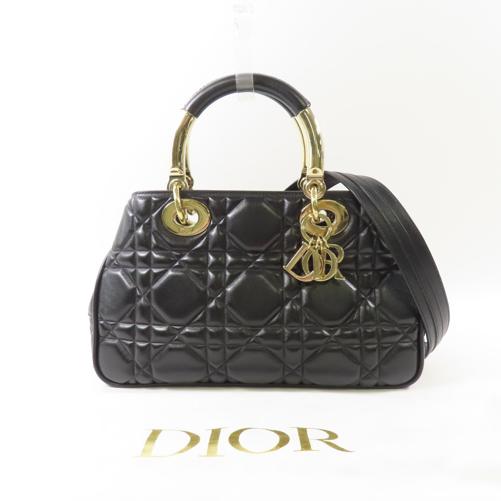 未開封KNOCKANDO1986 Dior 【激減優惠】牛皮皮革Lady 95.22金扣手挽肩背兩用袋– Brand