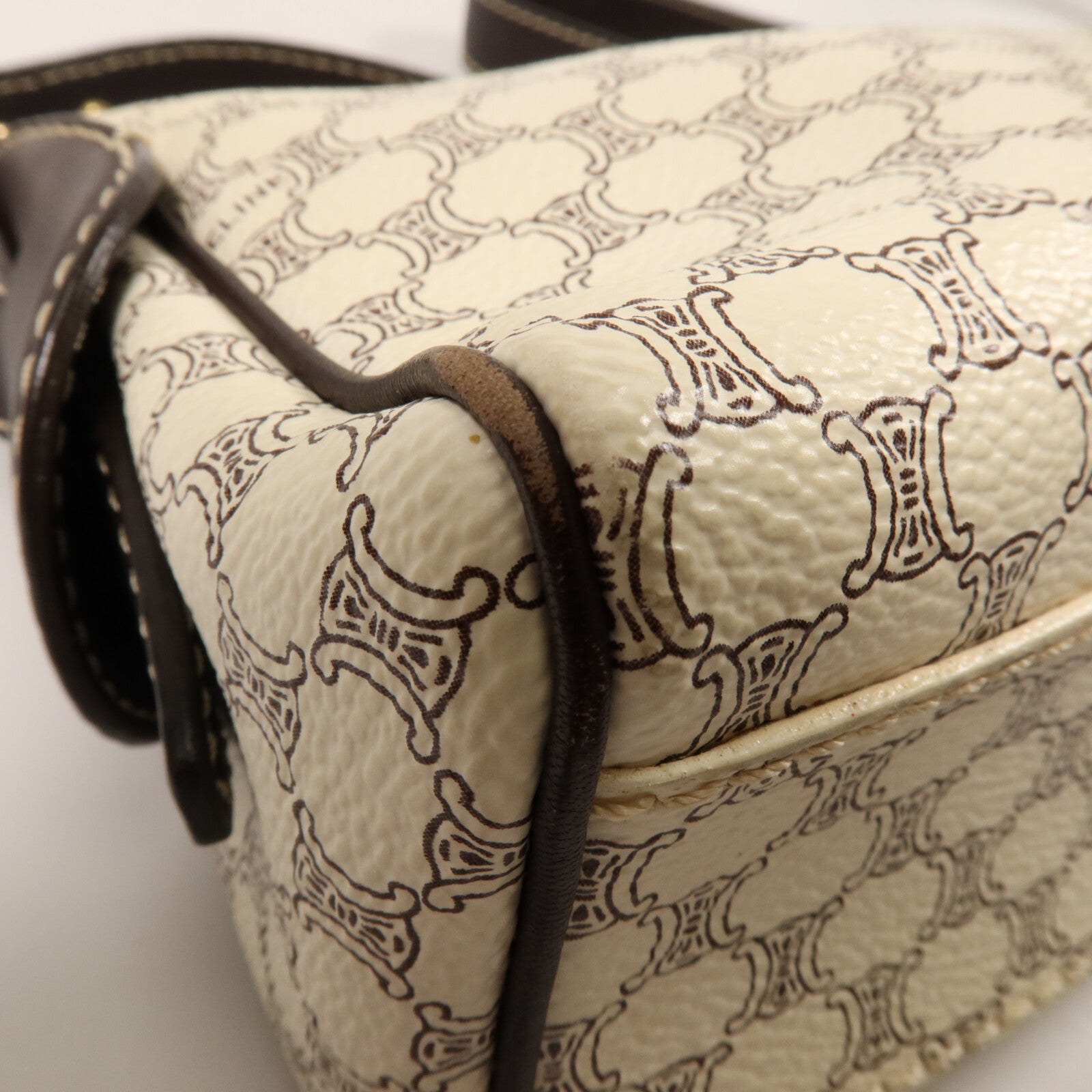 CELINE 塗層帆布Vintage Shoudler Bag肩背袋