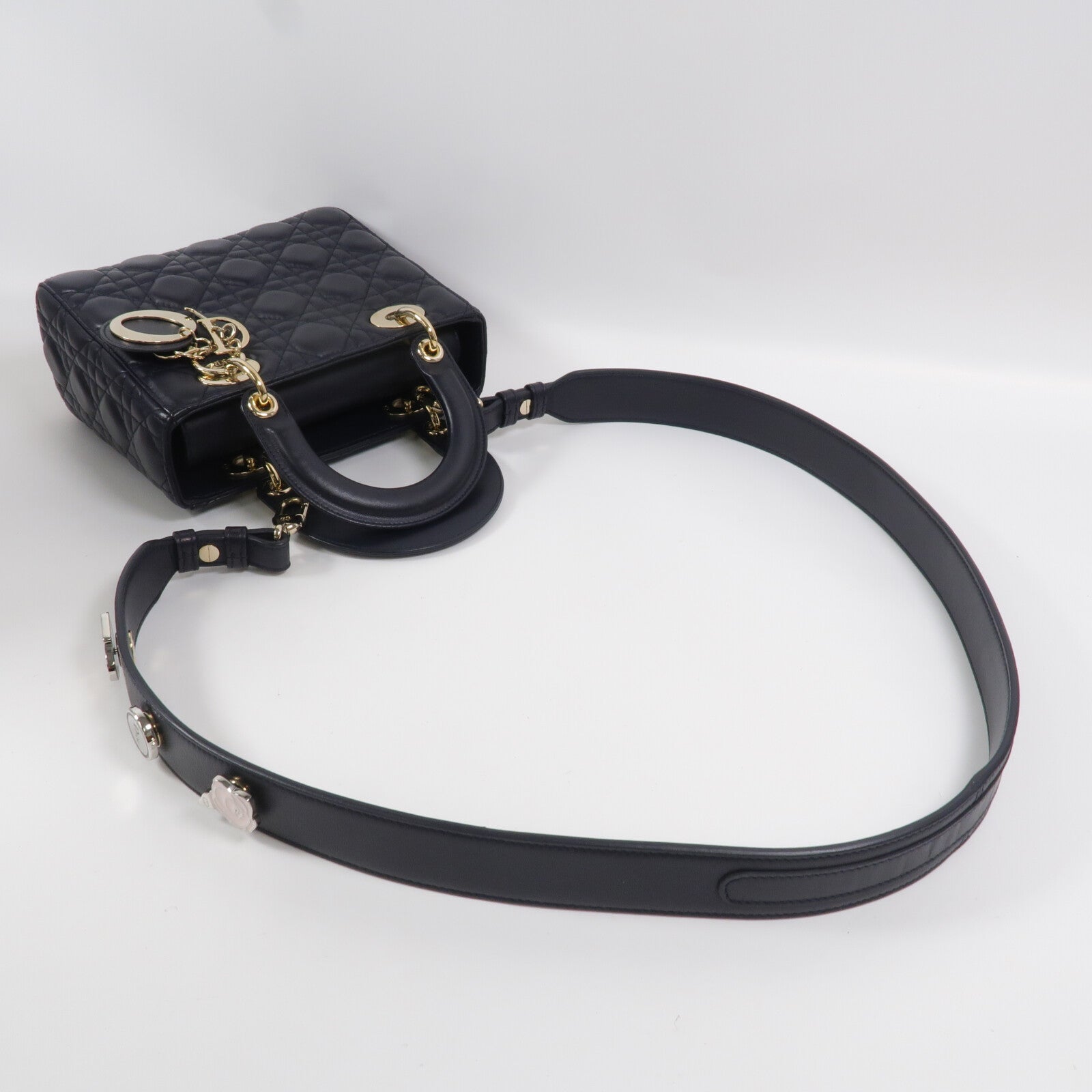 Dior 羊皮皮革Lady Dior My ABCDior Small4手挽肩背兩用袋