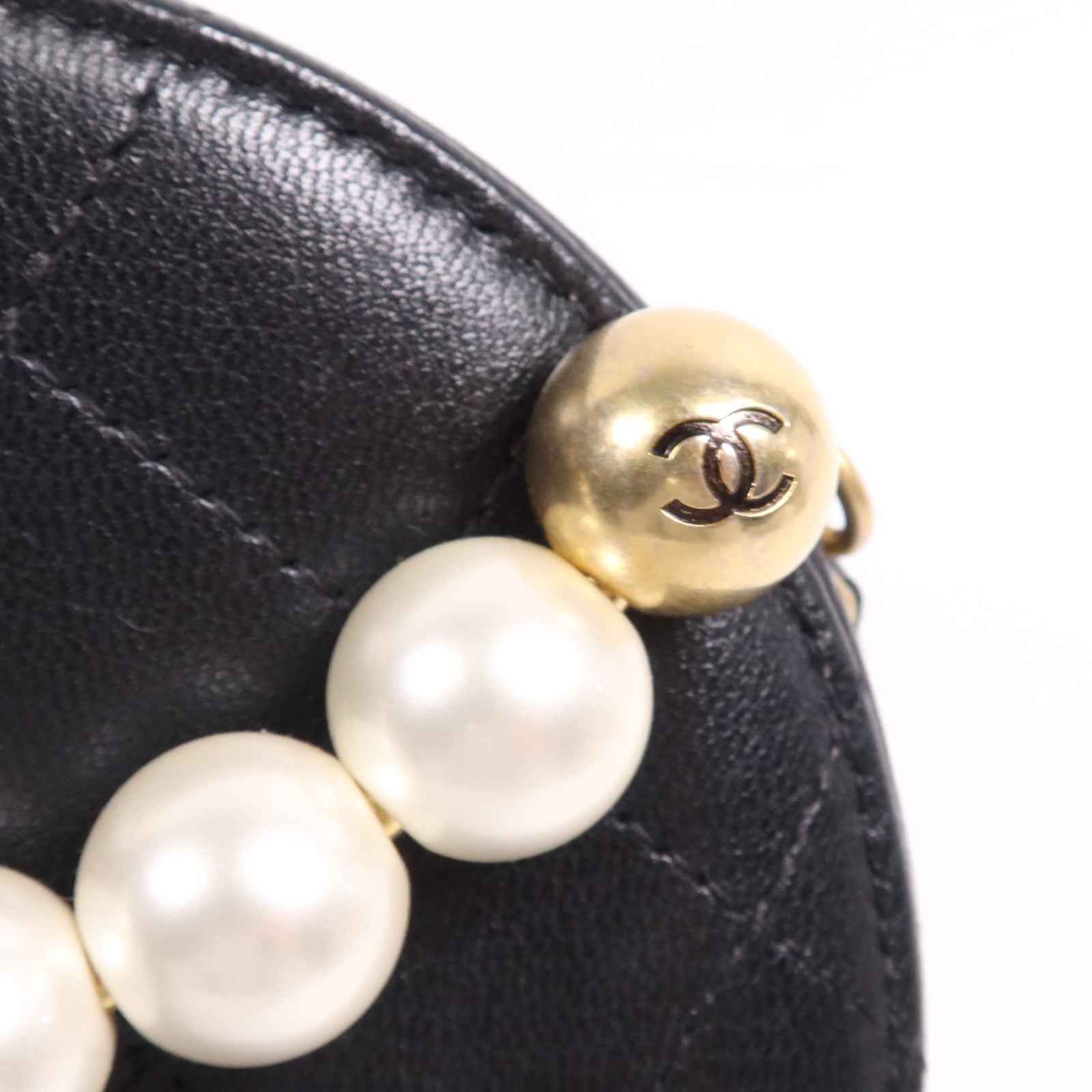 CHANEL 牛皮皮革Chain Shoulder Bag金扣鏈帶肩背袋