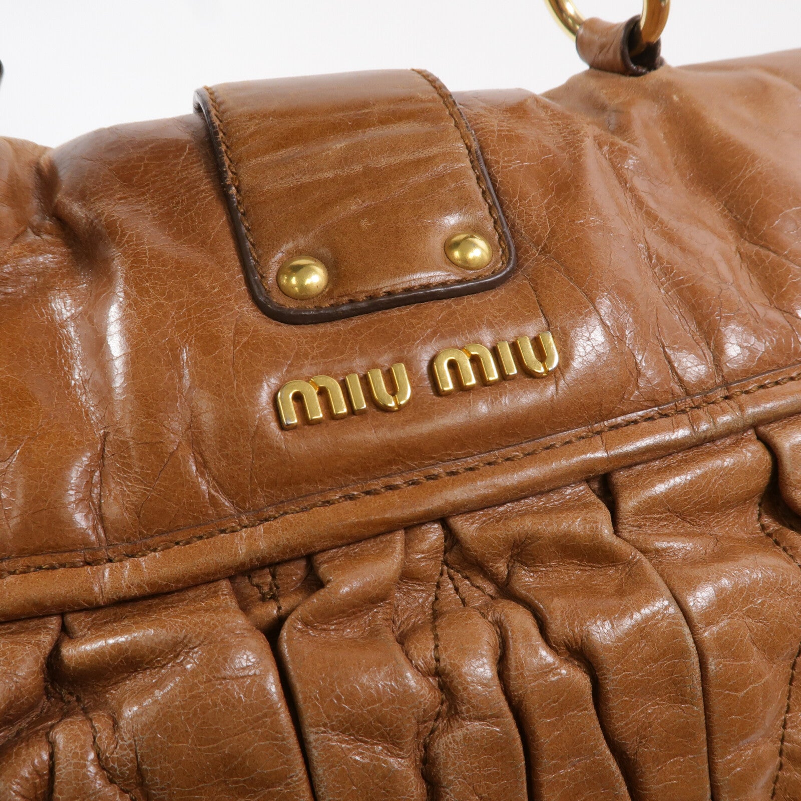 Miu Miu 牛皮皮革Shoulder Bag手挽肩背兩用袋