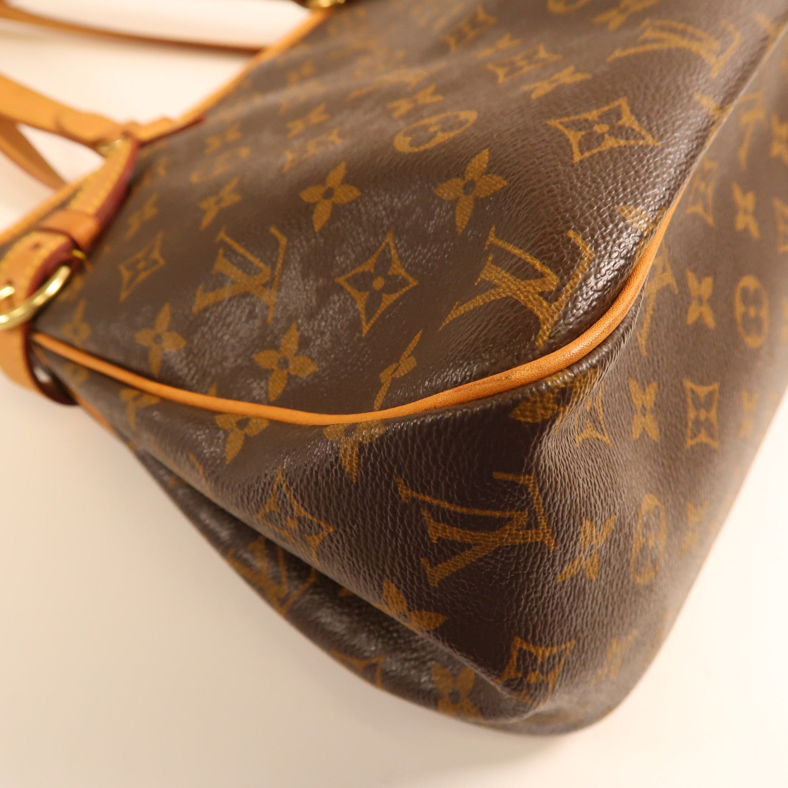 LOUIS VUITTON Monogram Batignolles Horizontal金扣肩背袋棕色