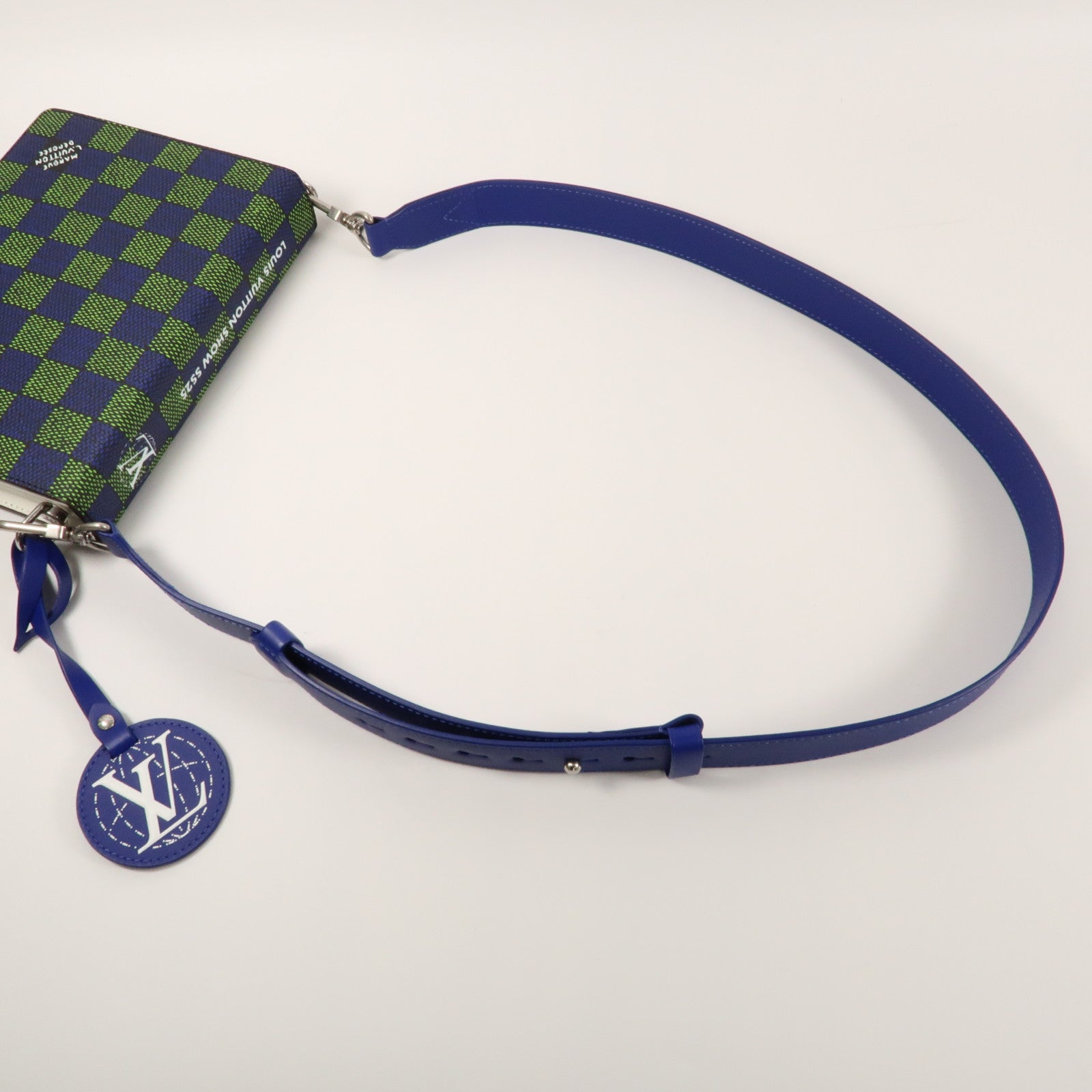 LOUIS VUITTON Damier Book Messenger銀扣肩背袋