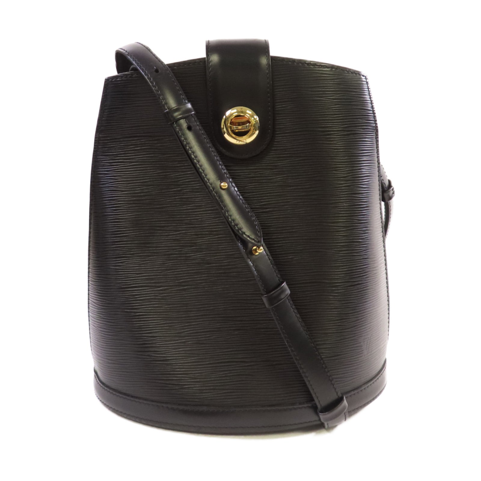 LOUIS VUITTON Epi Cluny Shoulder Bag金扣肩背袋黑色