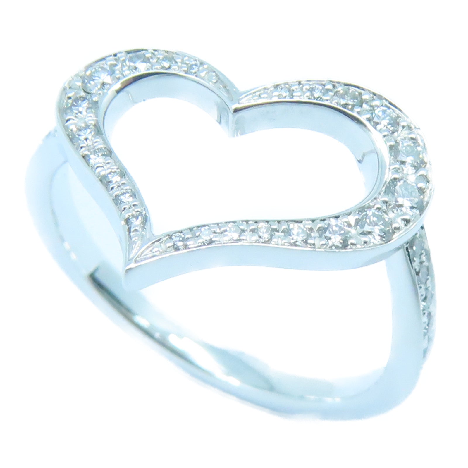 PIAGET 【激減優惠】18K白金Heart Ring戒指US#6