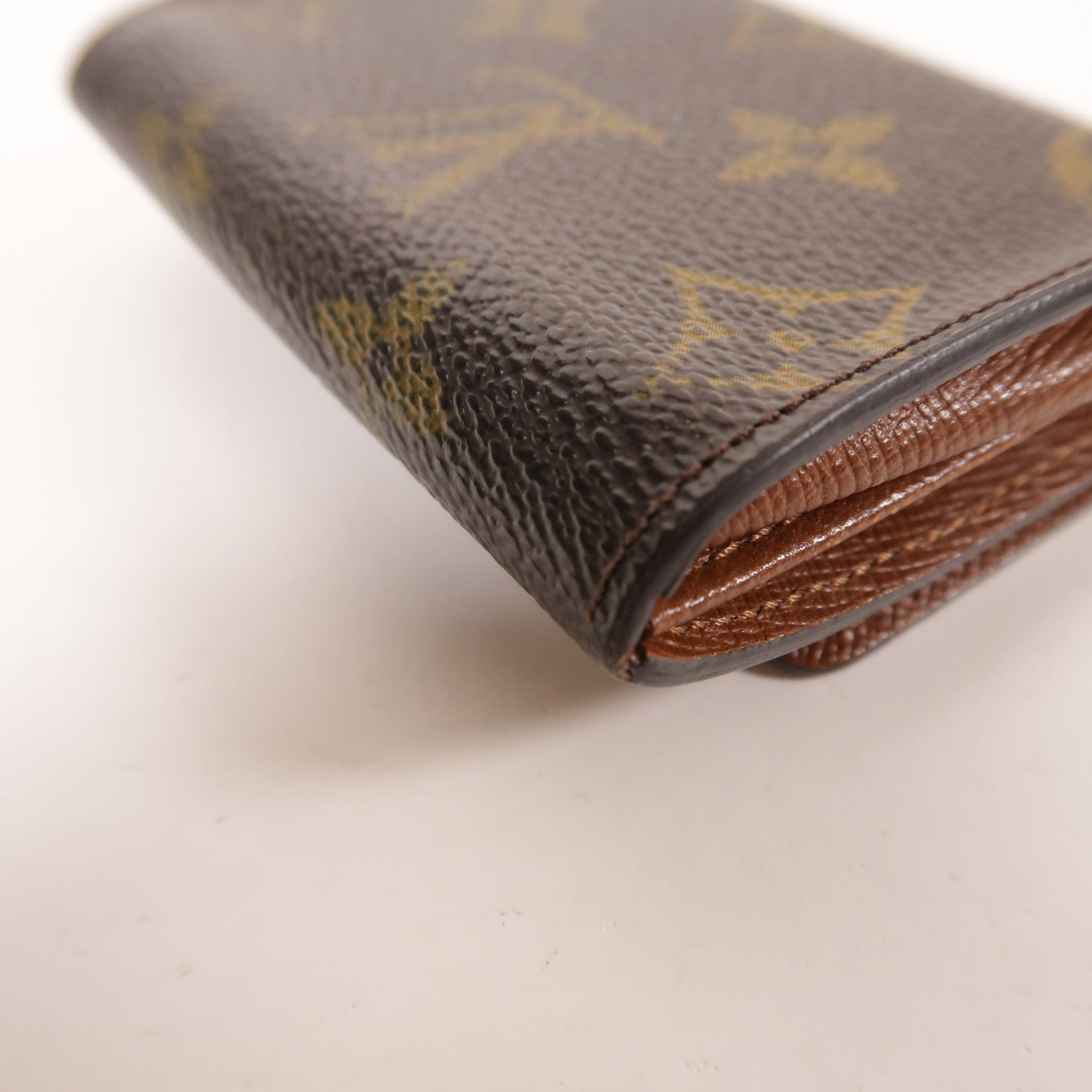 LOUIS VUITTON Monogram Porte Monnaie Plat金扣零錢包