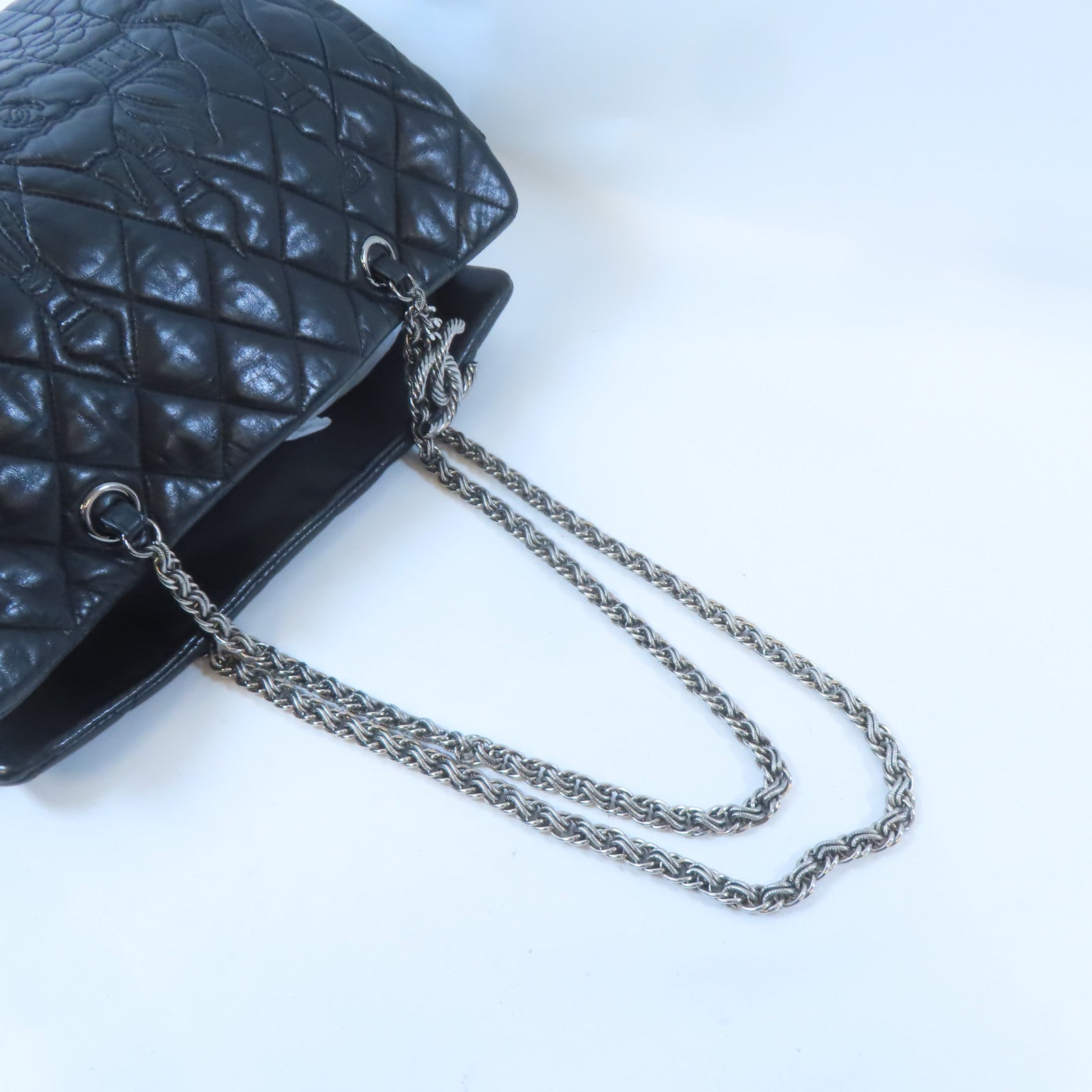 CHANEL 【激減優惠】羊皮皮革Chain Shoulder Bag鏈帶肩背袋黑色