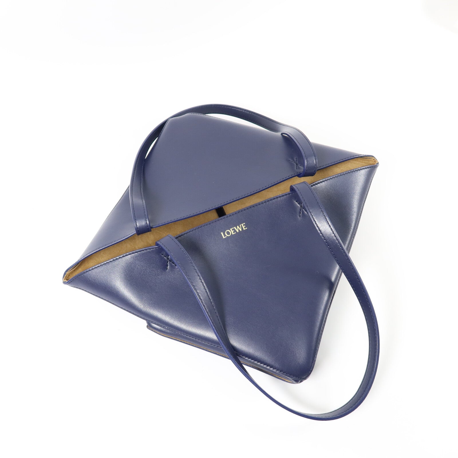 LOEWE 牛皮皮革Puzzle Fold Medium手挽袋