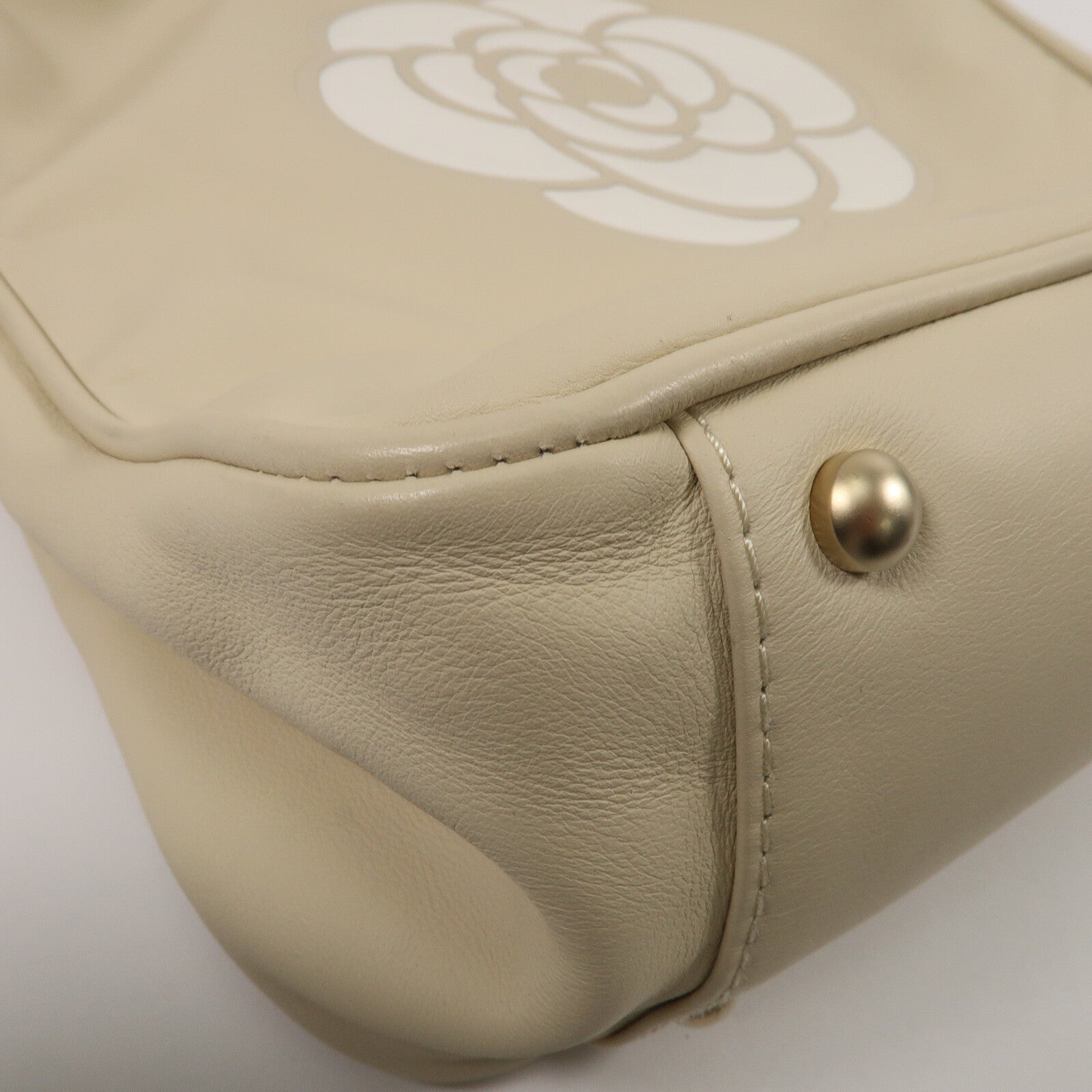 CHANEL 牛皮皮革Camellia Shoulder Bag手挽袋