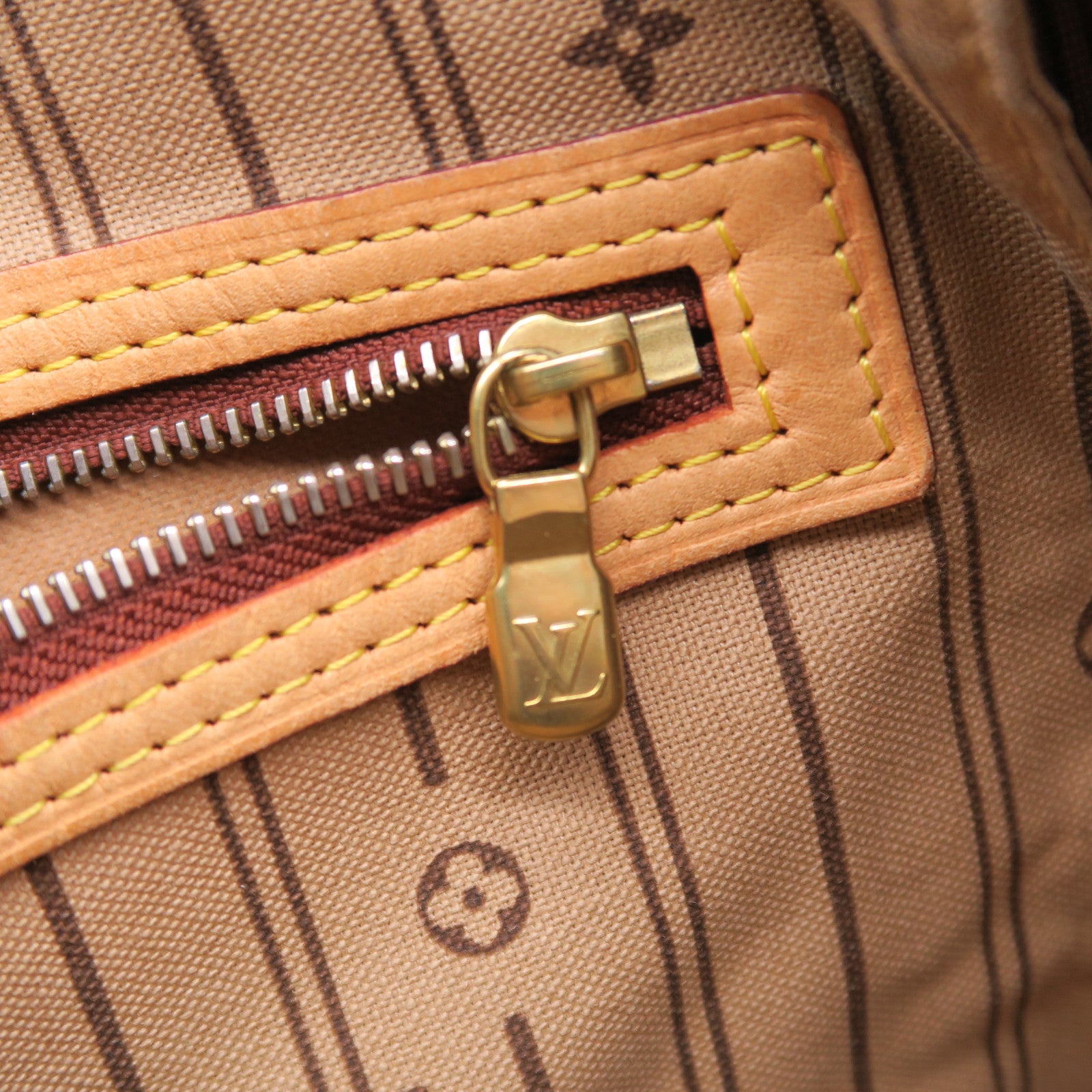 LOUIS VUITTON 【激減優惠】Monogram Neverfull GM金扣手挽袋啡色