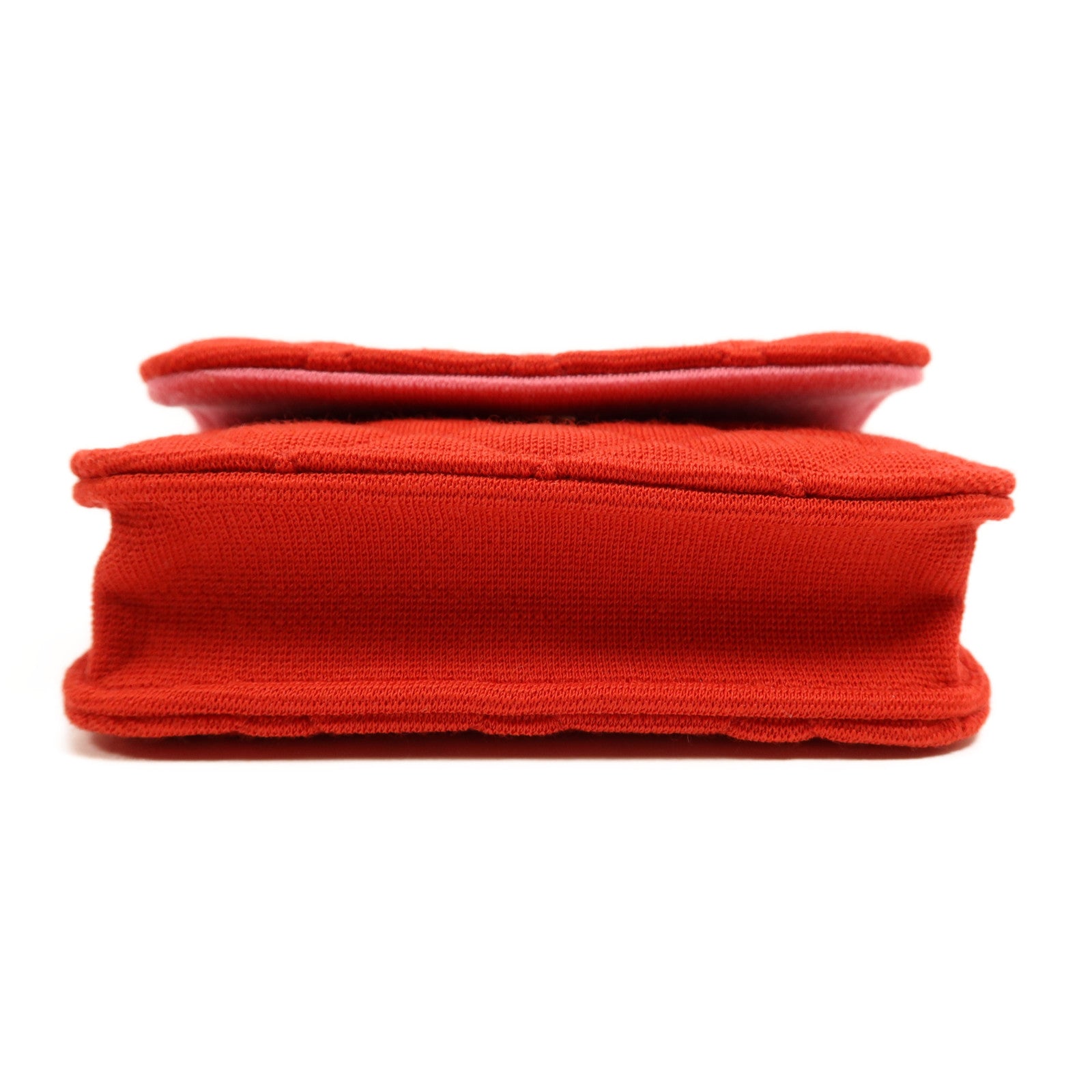 CHANEL 帆布Chain Shoulder Bag金扣鏈帶肩背袋