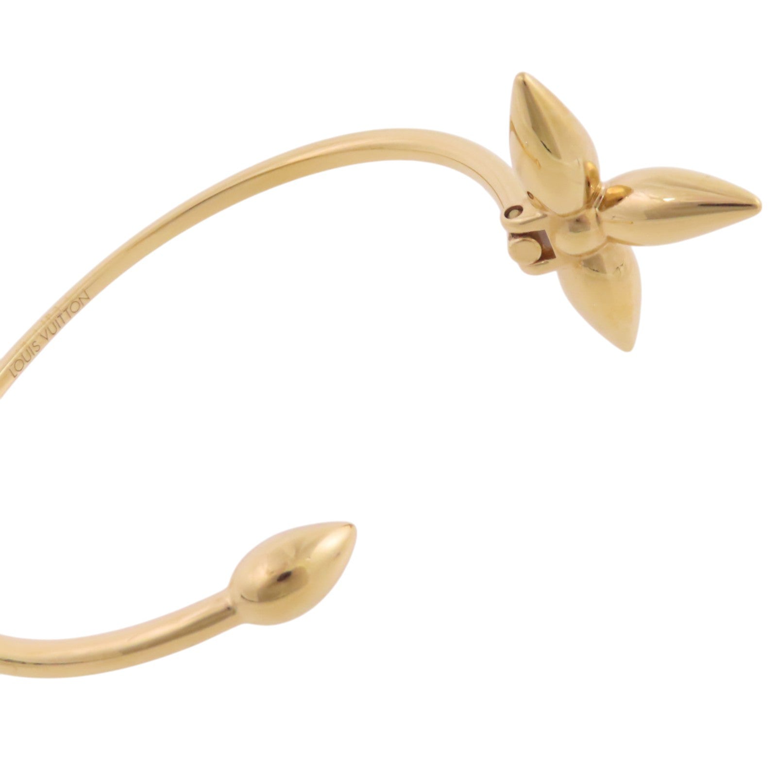 LOUIS VUITTON 金屬Rigid Louisette Bangle金扣手鐲