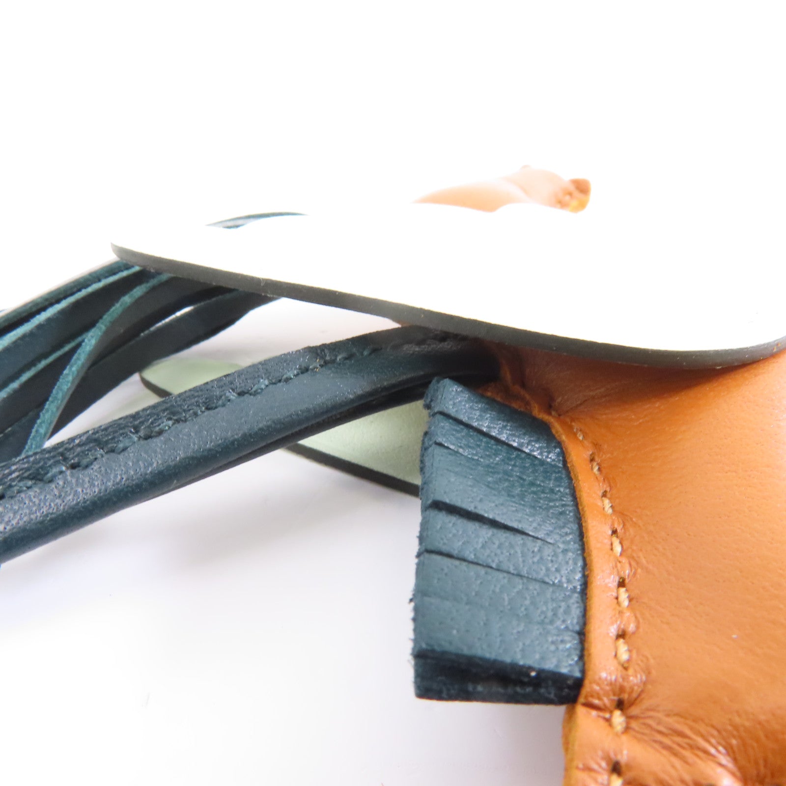 HERMES (PRICE DOWN) Rodeo Pegase PM Charm Veau Swift Leather Brown Green