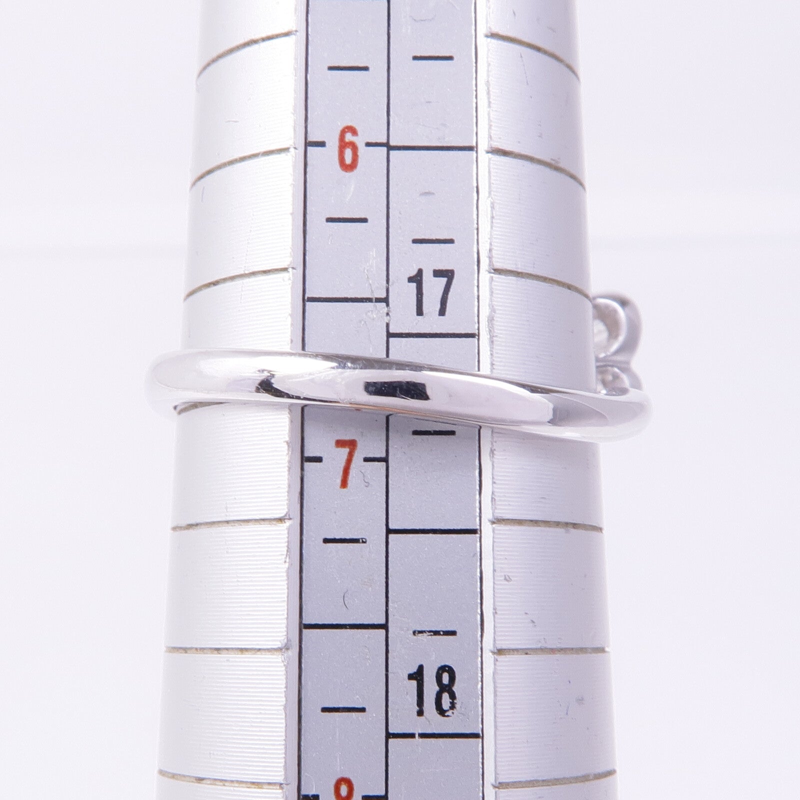 JEWELRY 18K白金Diamond Sapphire Ring鑽石/藍寶石戒指US#6.75