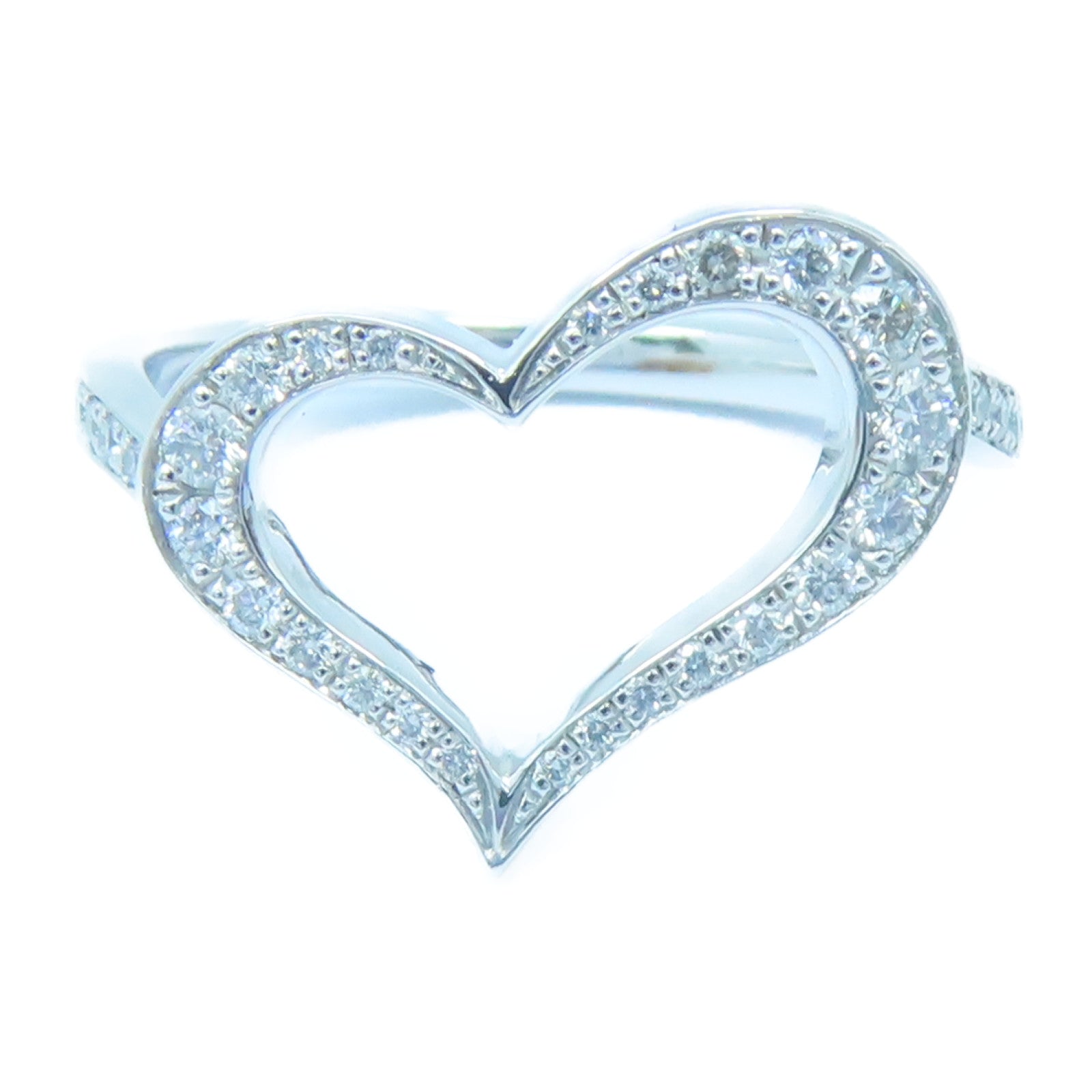 PIAGET 【激減優惠】18K白金Heart Ring戒指US#6