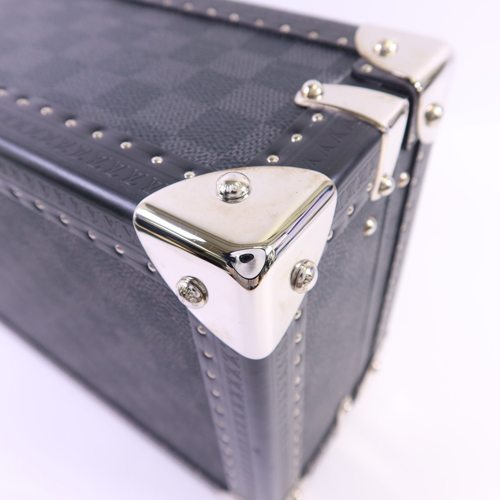 LOUIS VUITTON Damier Graphite Coffret 8 Montres銀扣手錶收納盒