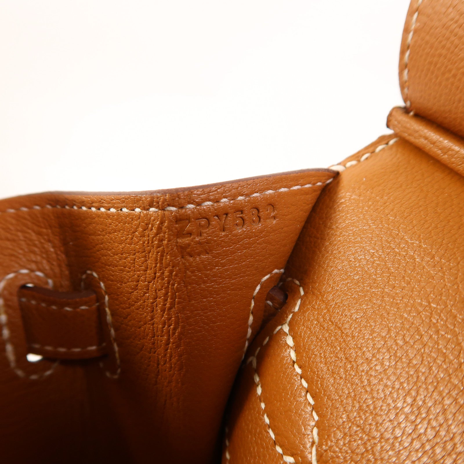 HERMES Madame皮革Birkin 25金扣手挽袋Gold
