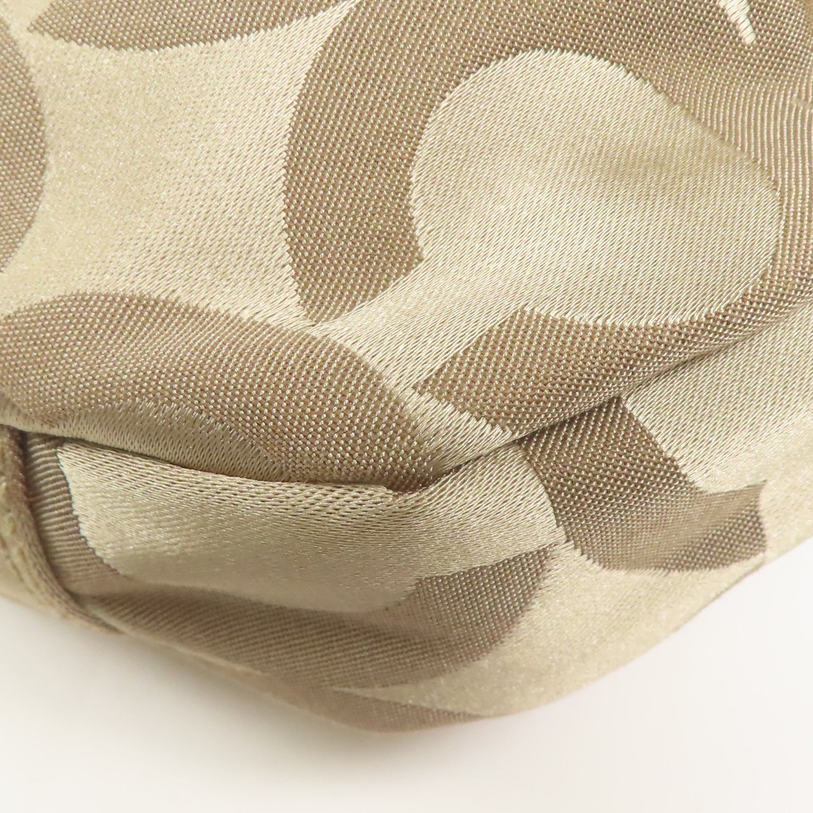 COACH GHW 2way Shoulder Bag Canvas Gold