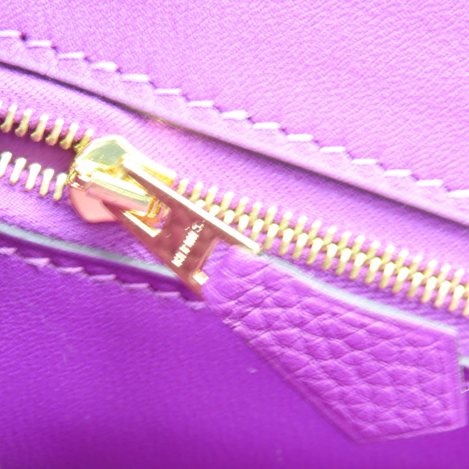 HERMES 【激減優惠】Clemence皮革24/24 29cm金扣手挽肩背兩用袋紫色P9
