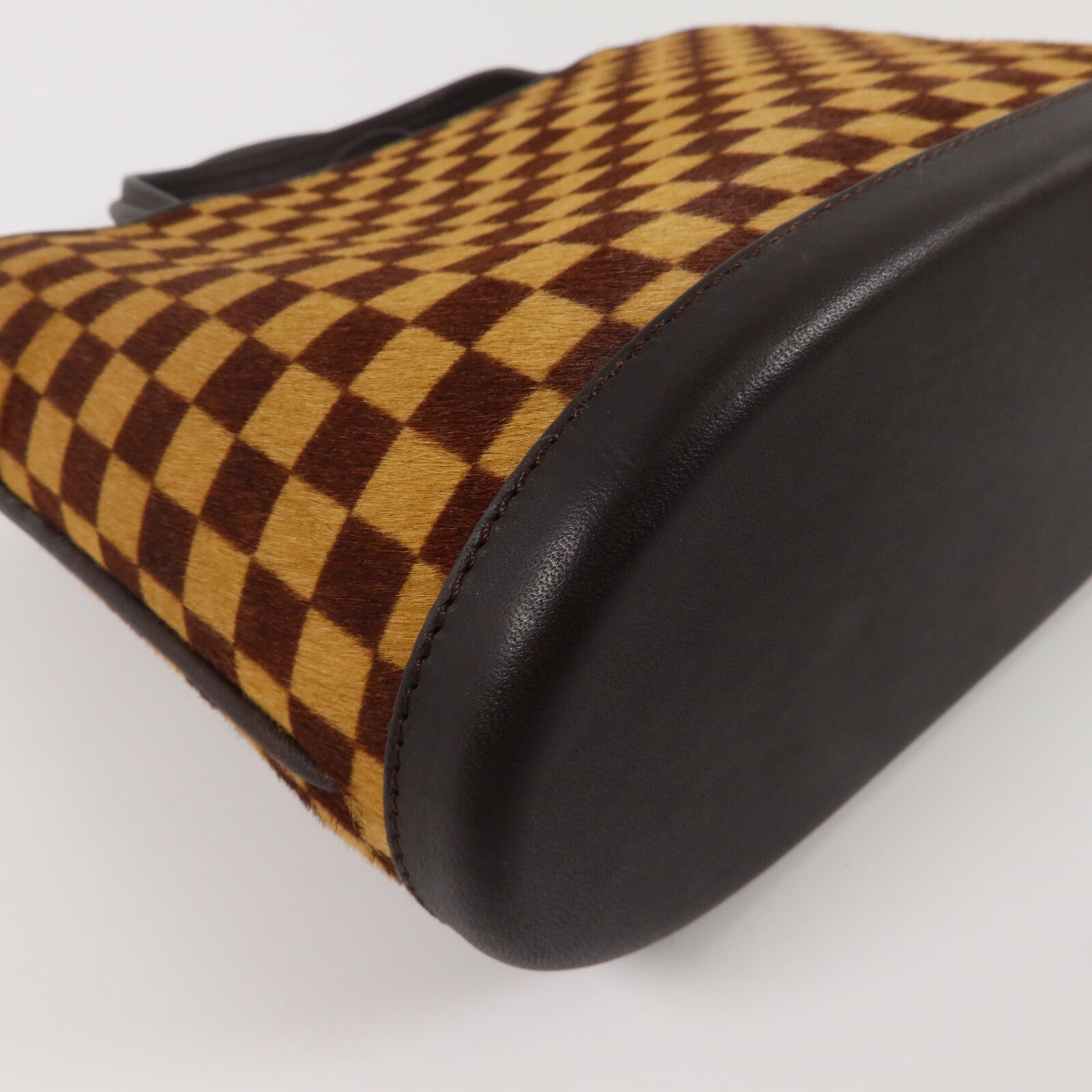 LOUIS VUITTON Damier Pony Hair Sauvage Unborn手挽袋