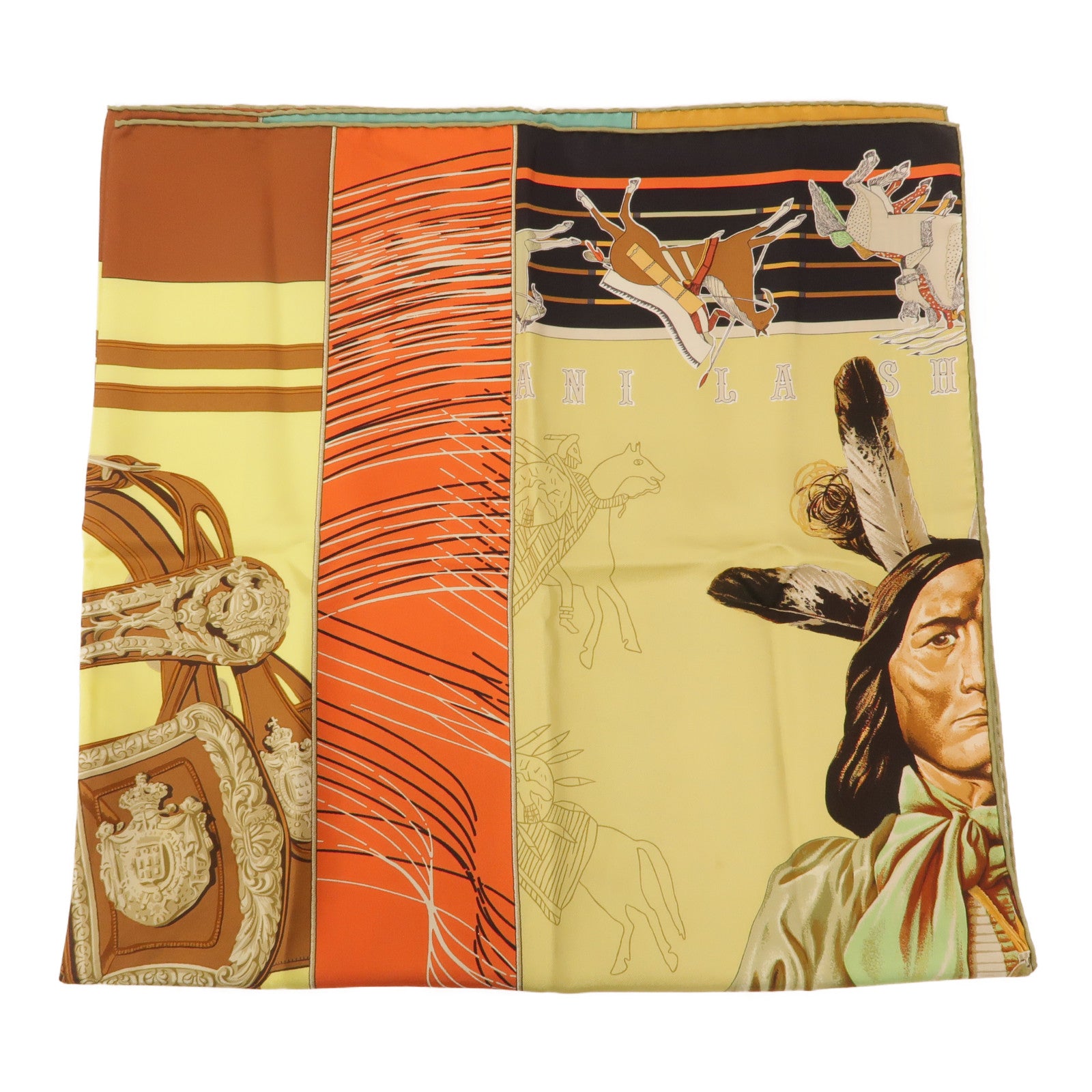 HERMES 絲質Scarf 90x90絲巾