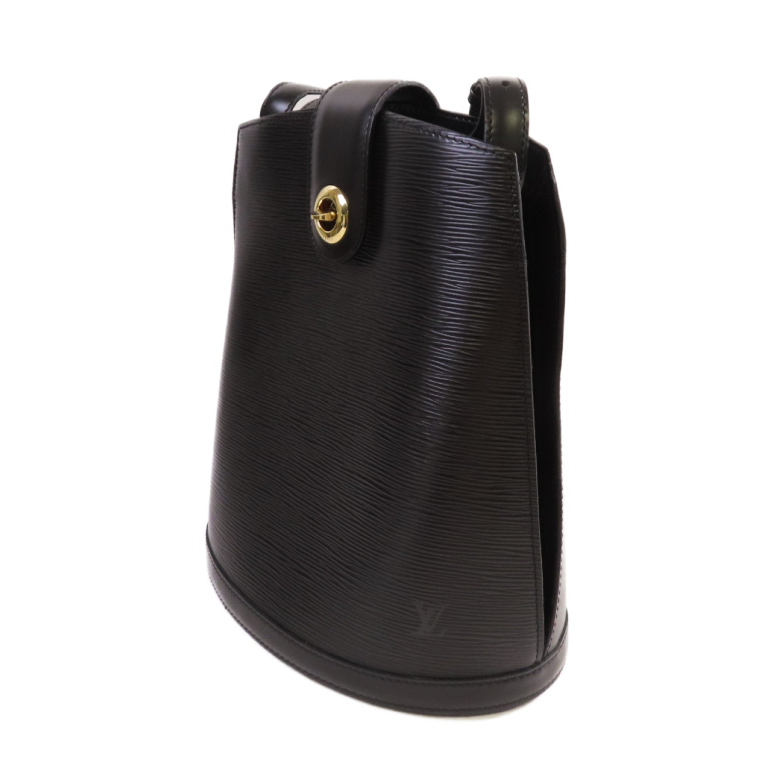 LOUIS VUITTON Epi Cluny Shoulder Bag金扣肩背袋黑色