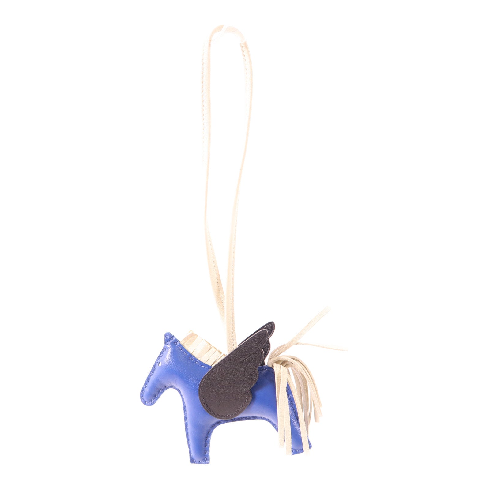 HERMES 【激減優惠】Swift皮革Rodeo Pegase PM掛飾71 Bleu France