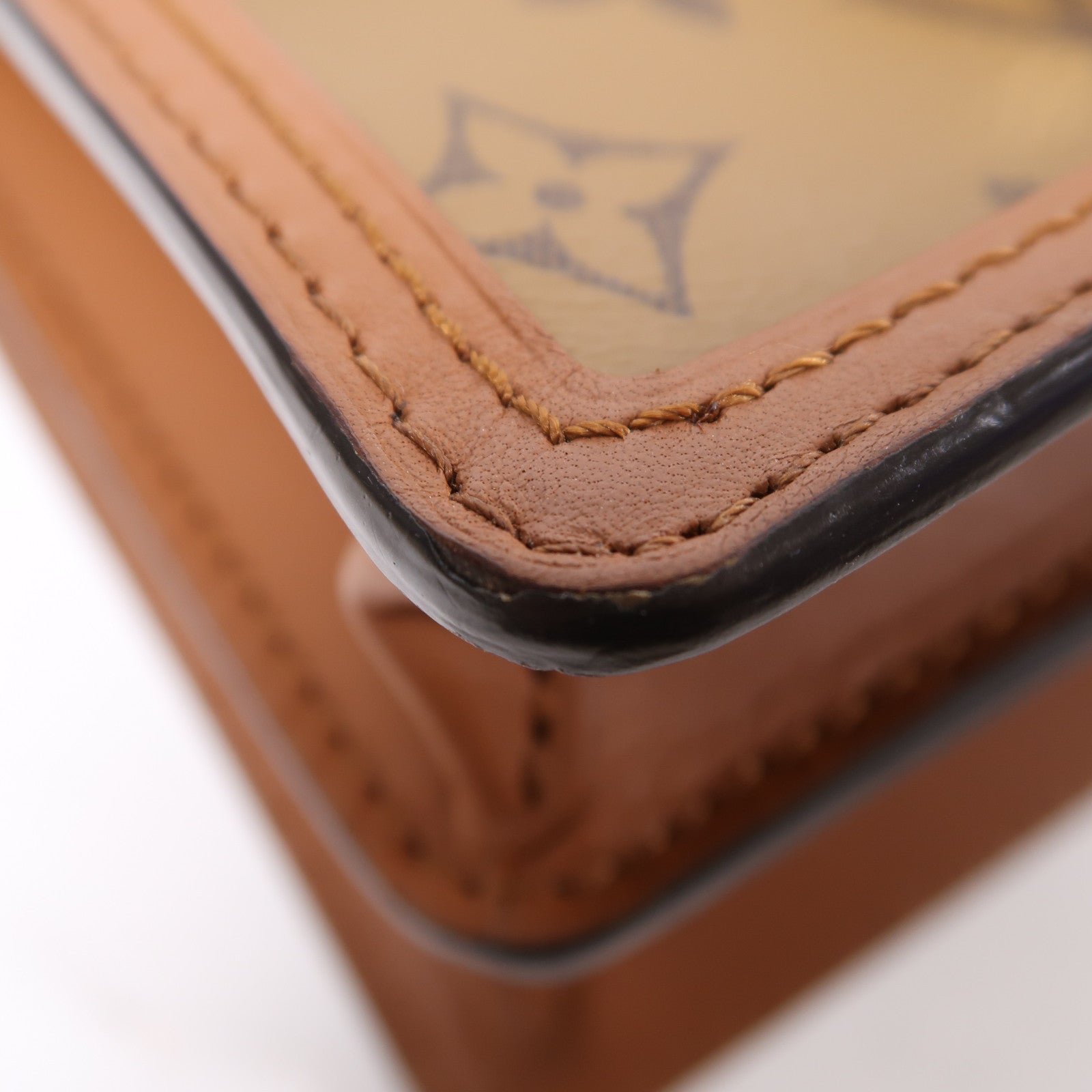 LOUIS VUITTON 【激減優惠】Monogram Reverse Mini Dauphine金扣肩背袋啡色