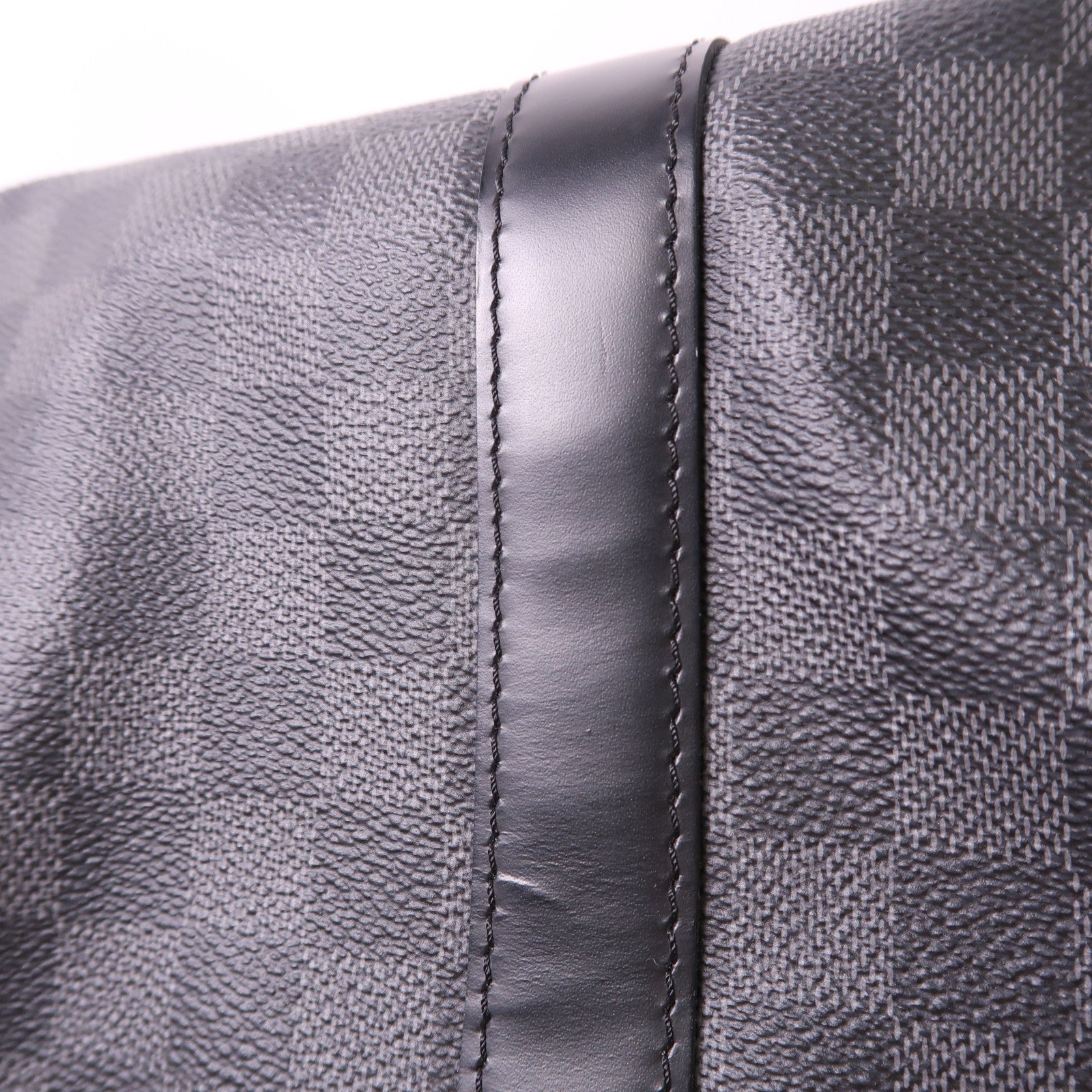 LOUIS VUITTON Damier Graphite Keepall 45 Bandouliere銀扣手挽肩背兩用袋