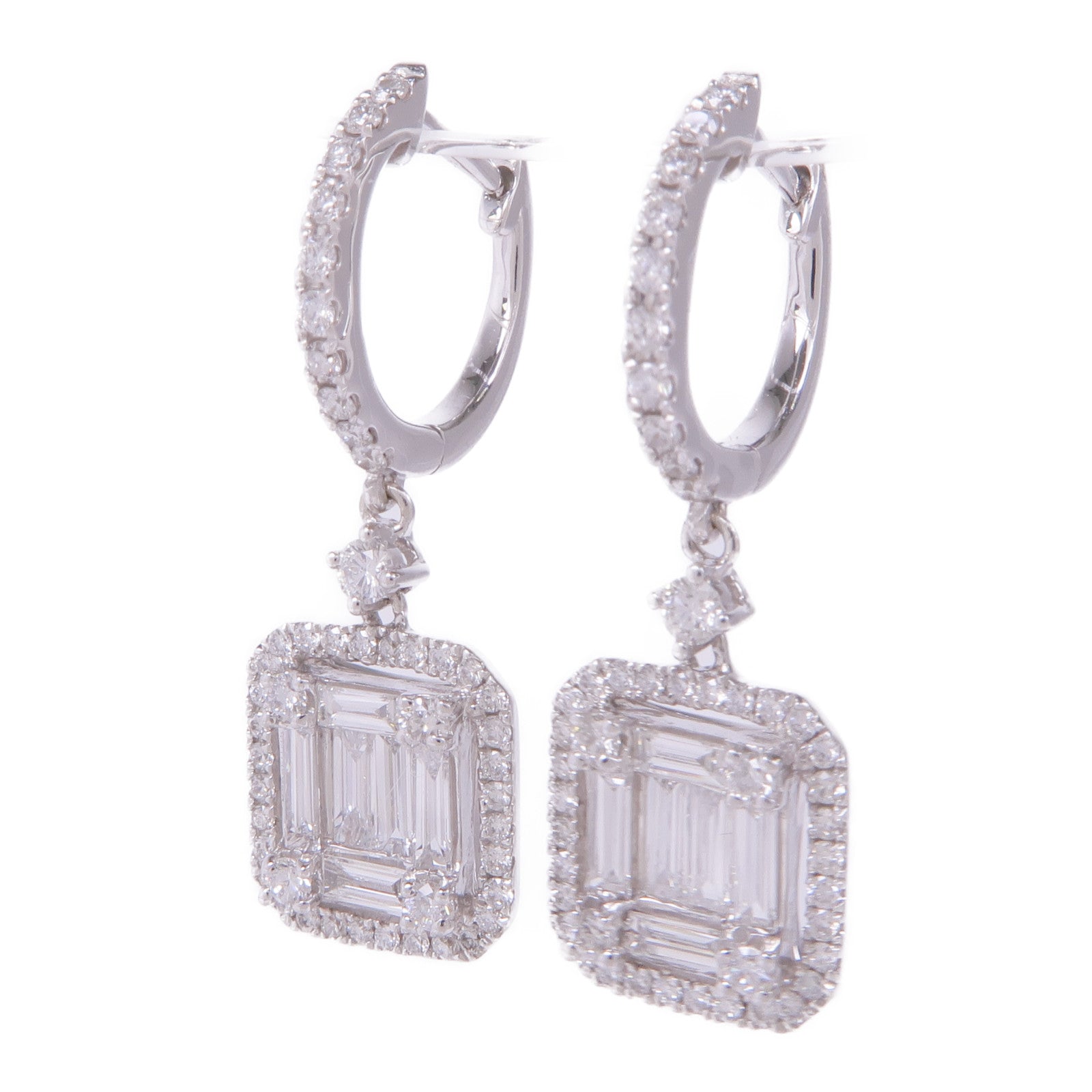 JEWELRY 18K白金Diamond Earrings鑽石耳環