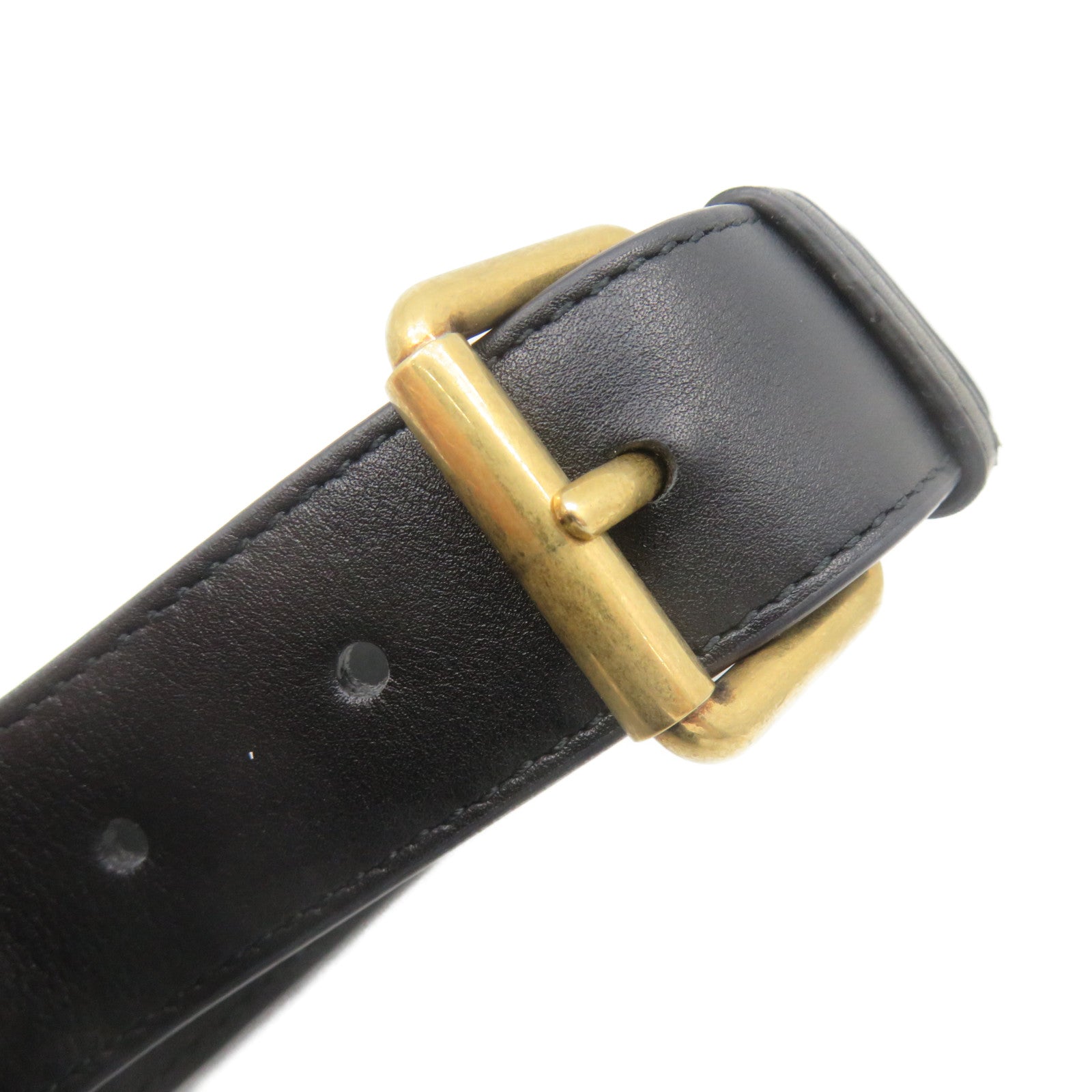 GUCCI 【激減優惠】牛皮皮革GG Marmont Belt Bag腰包黑色