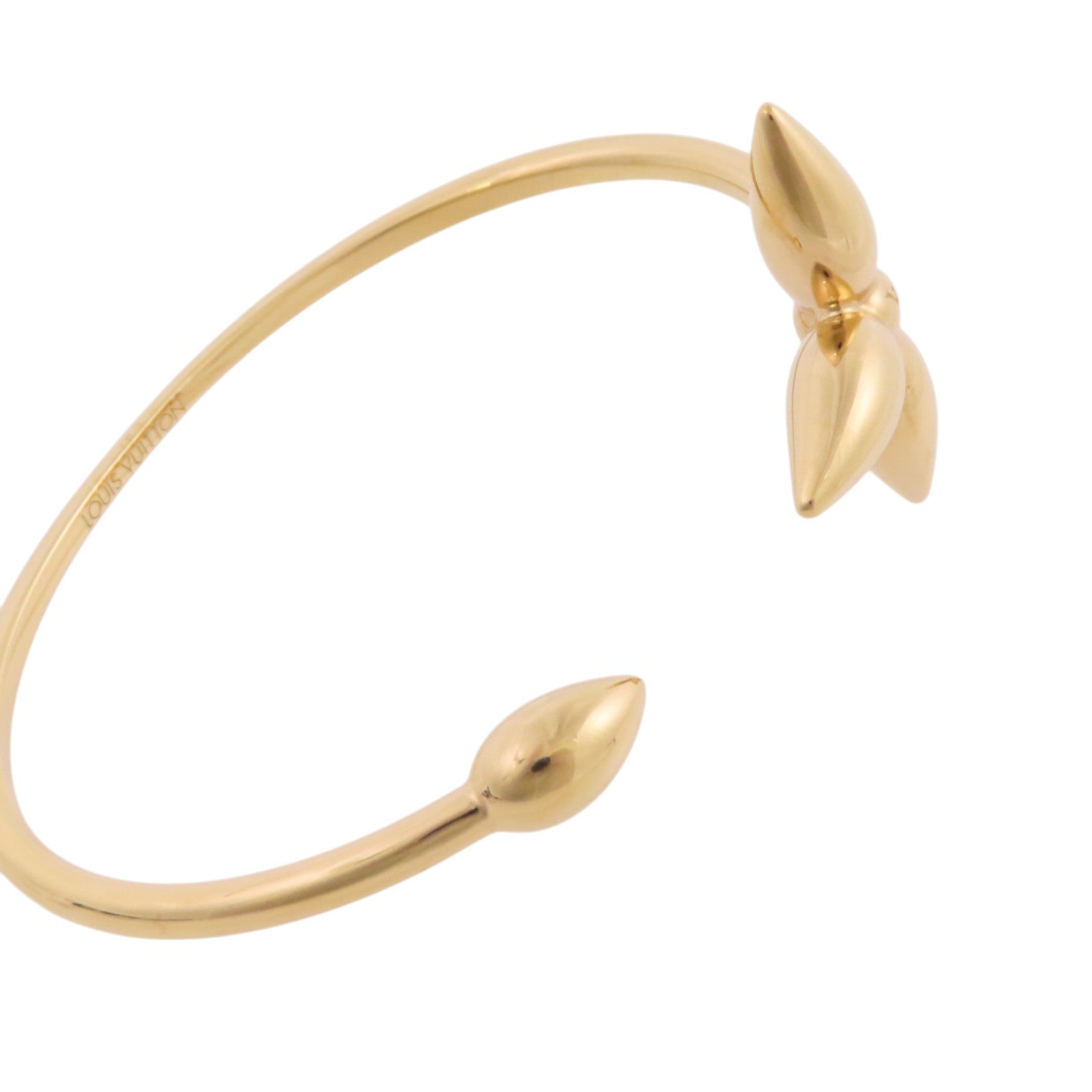 LOUIS VUITTON 金屬Rigid Louisette Bangle金扣手鐲