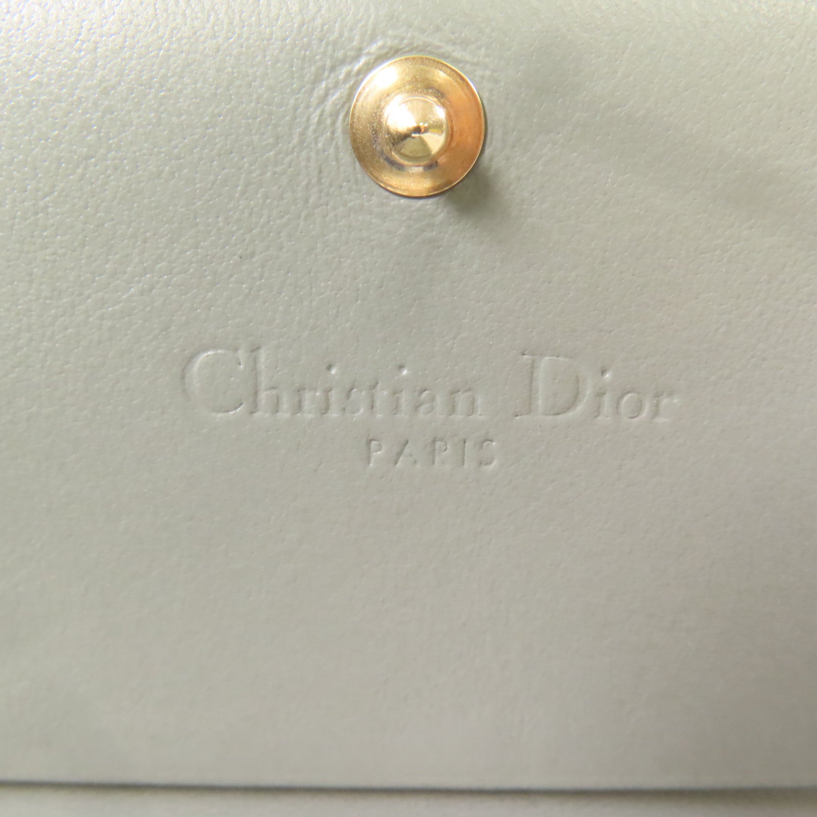Dior 漆皮皮革Wallet金扣錢包綠色