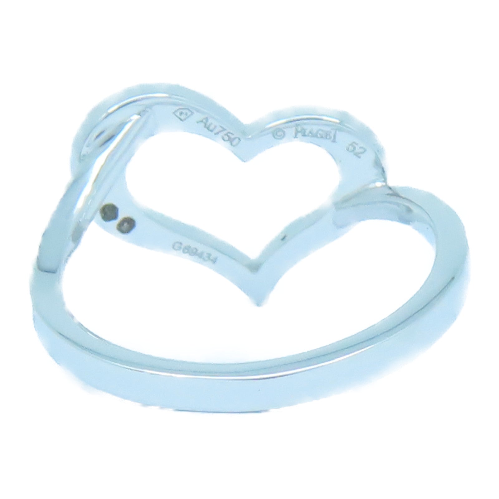 PIAGET 【激減優惠】18K白金Heart Ring戒指US#6