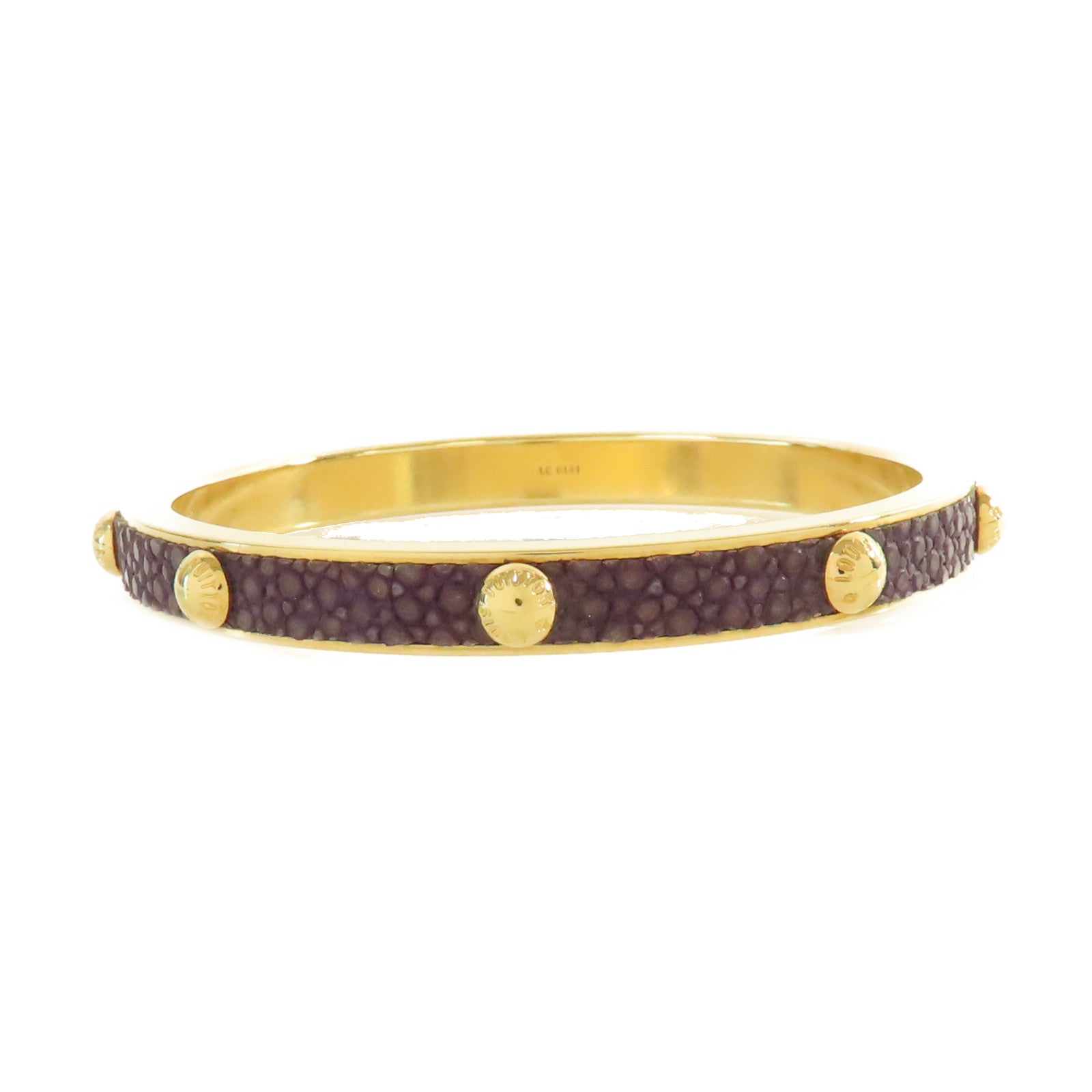 LOUIS VUITTON 【激減優惠】金屬Bangle S手鐲金色/紫色