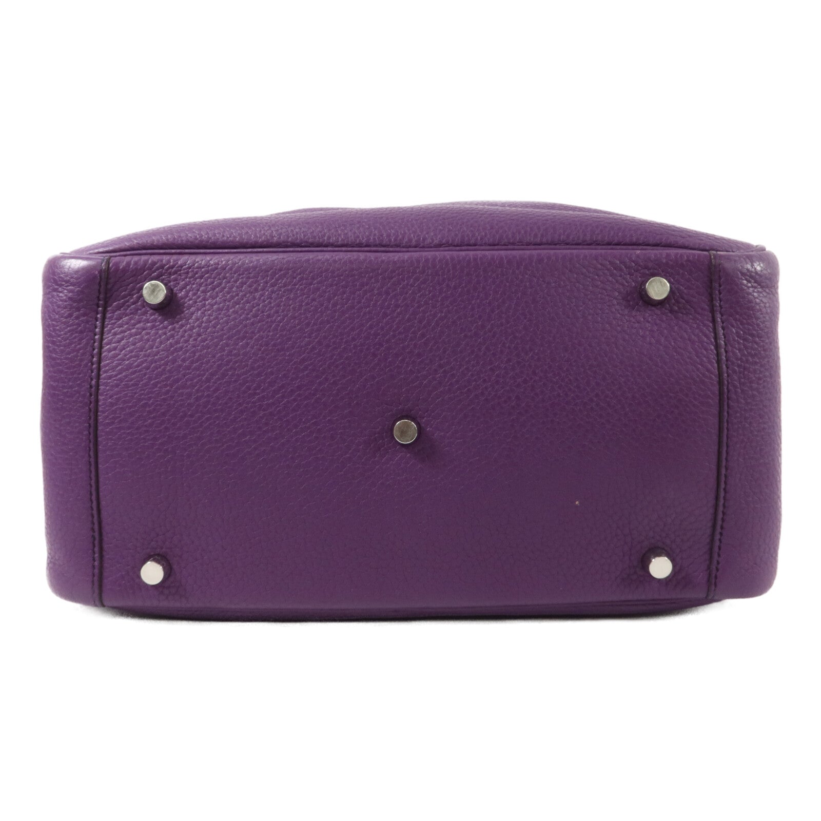 HERMES Clemence皮革Lindy 30手挽肩背兩用袋Ultraviolet/Bleu Obs