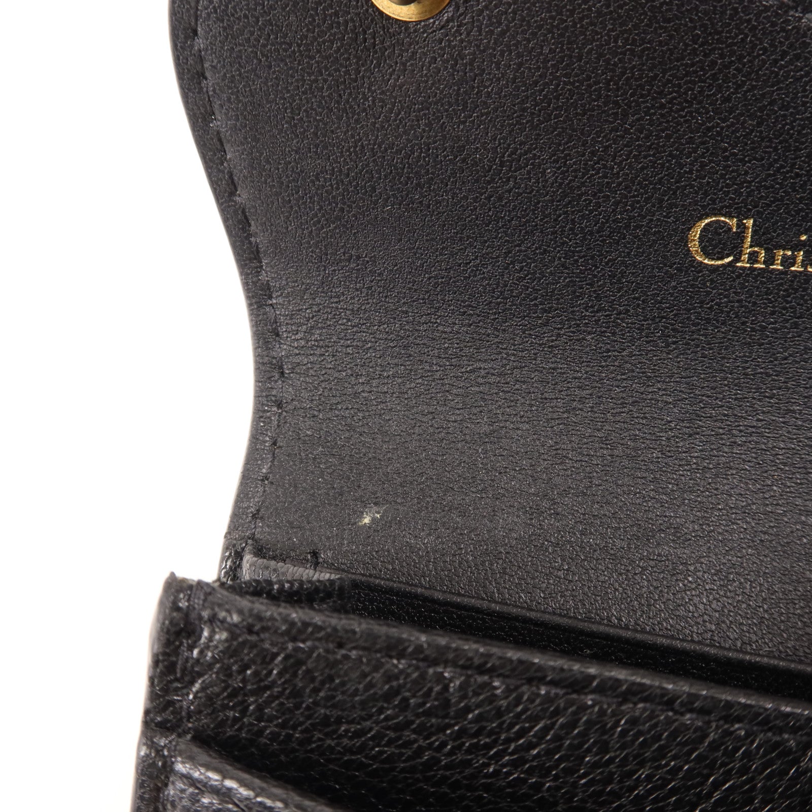 Dior 牛皮皮革Wallet金扣錢包