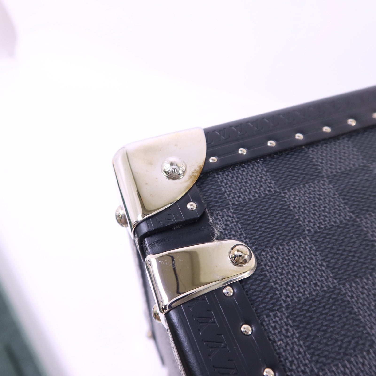LOUIS VUITTON Damier Graphite Coffret 8 Montres銀扣手錶收納盒