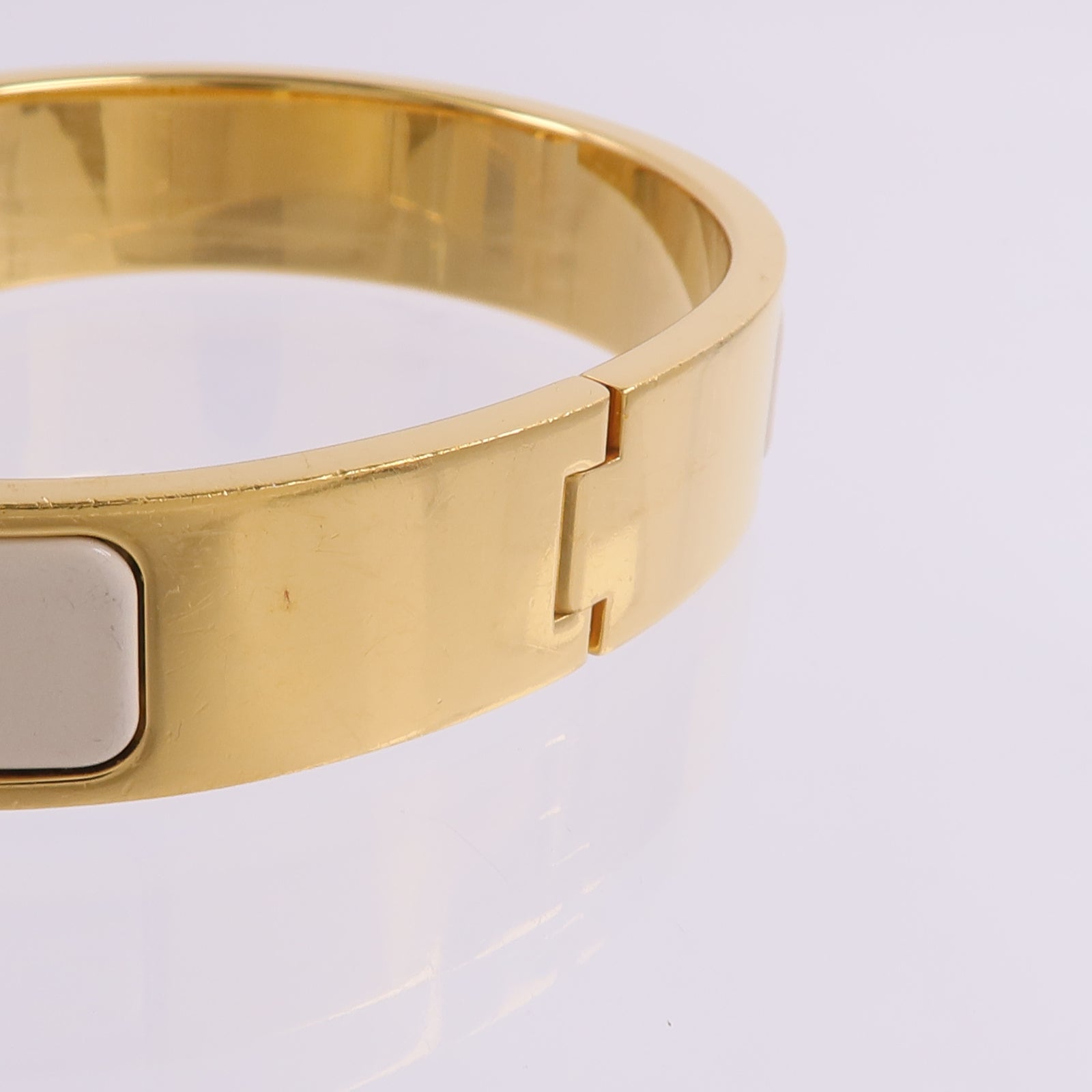 HERMES 金屬/琺瑯Clic H Bracelet手鐲