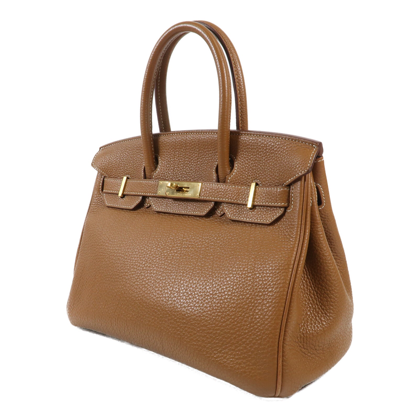 HERMES Togo皮革Birkin 30金扣手挽袋Gold