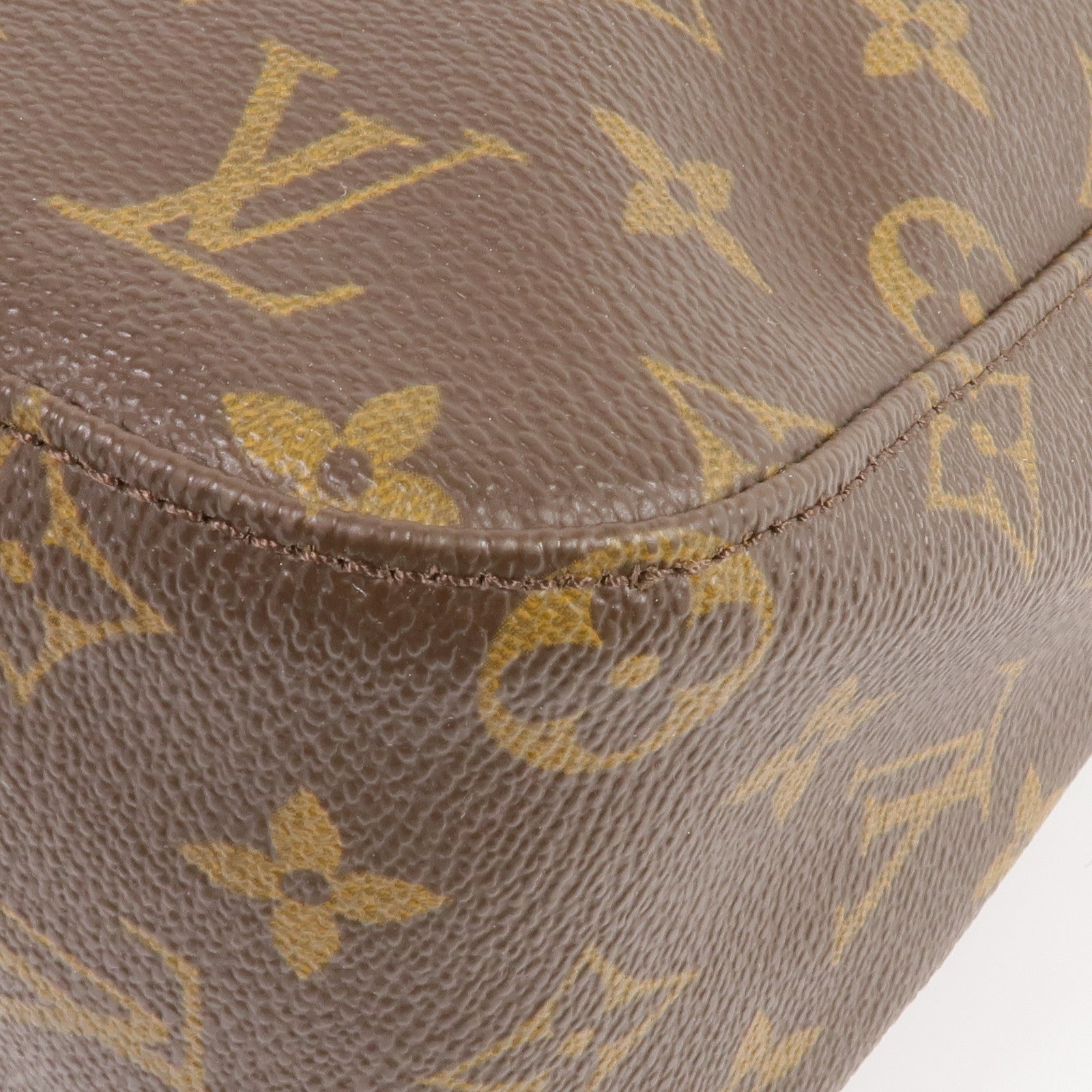 LOUIS VUITTON Monogram Looping MM金扣肩背袋棕色