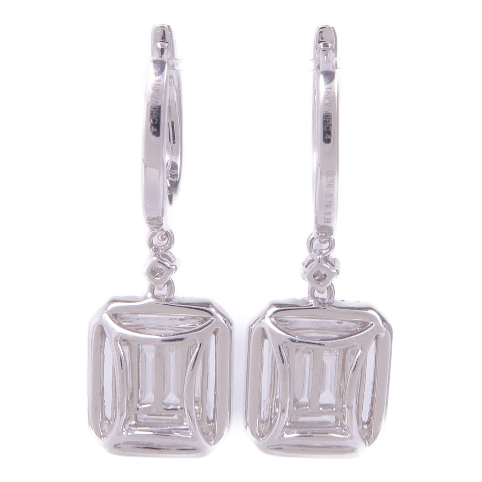 JEWELRY 18K白金Diamond Earrings鑽石耳環