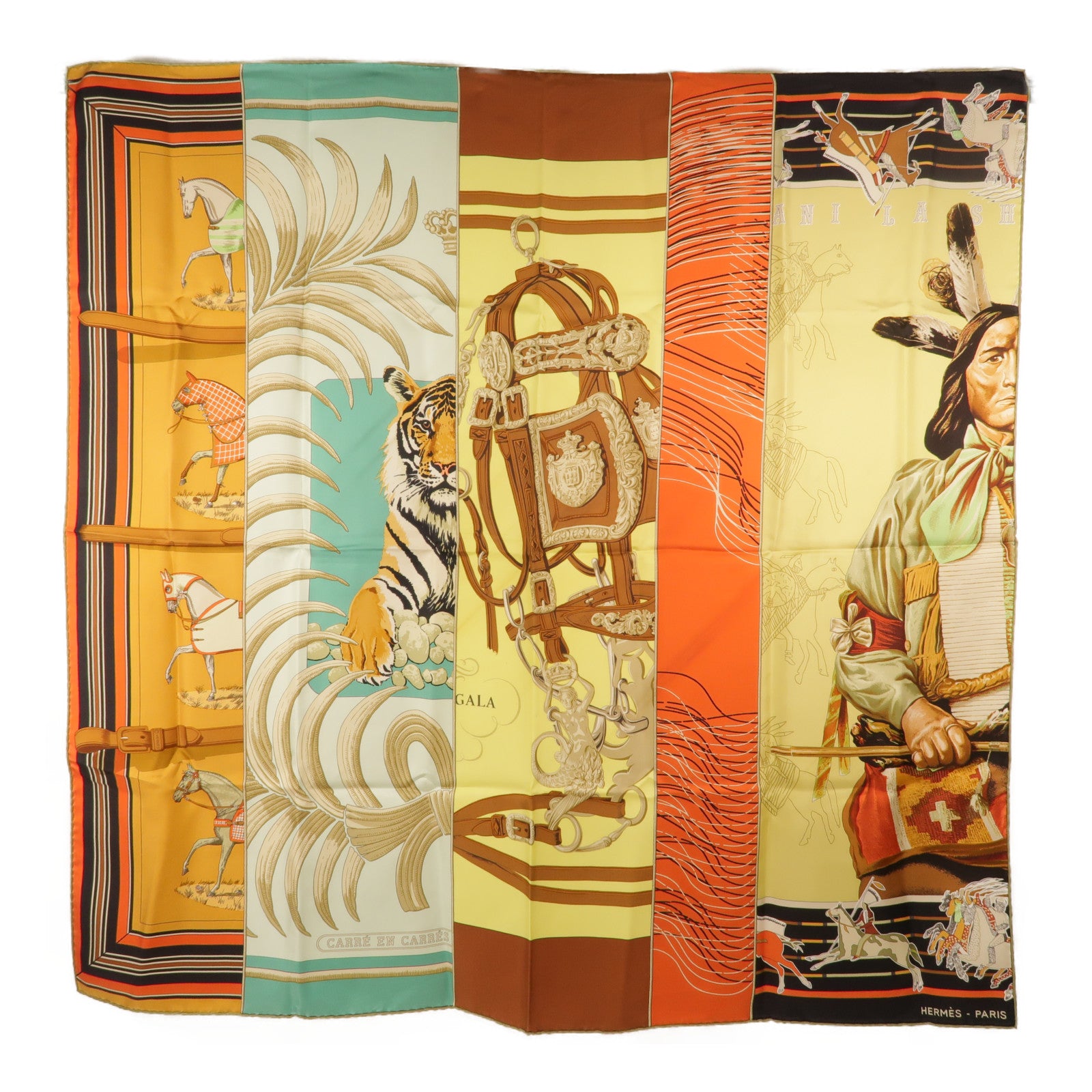 HERMES 絲質Scarf 90x90絲巾
