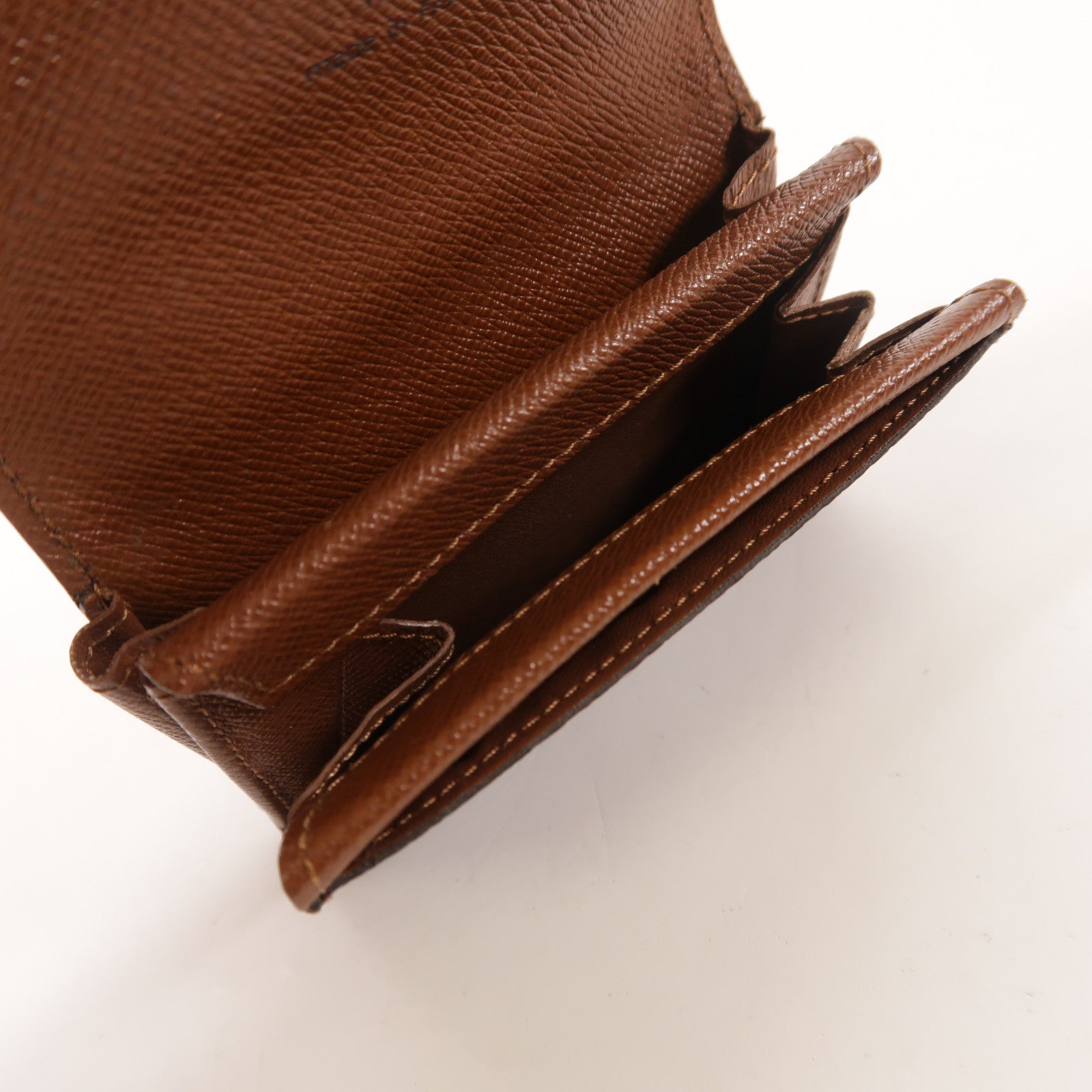 LOUIS VUITTON Monogram Porte Monnaie Plat金扣零錢包