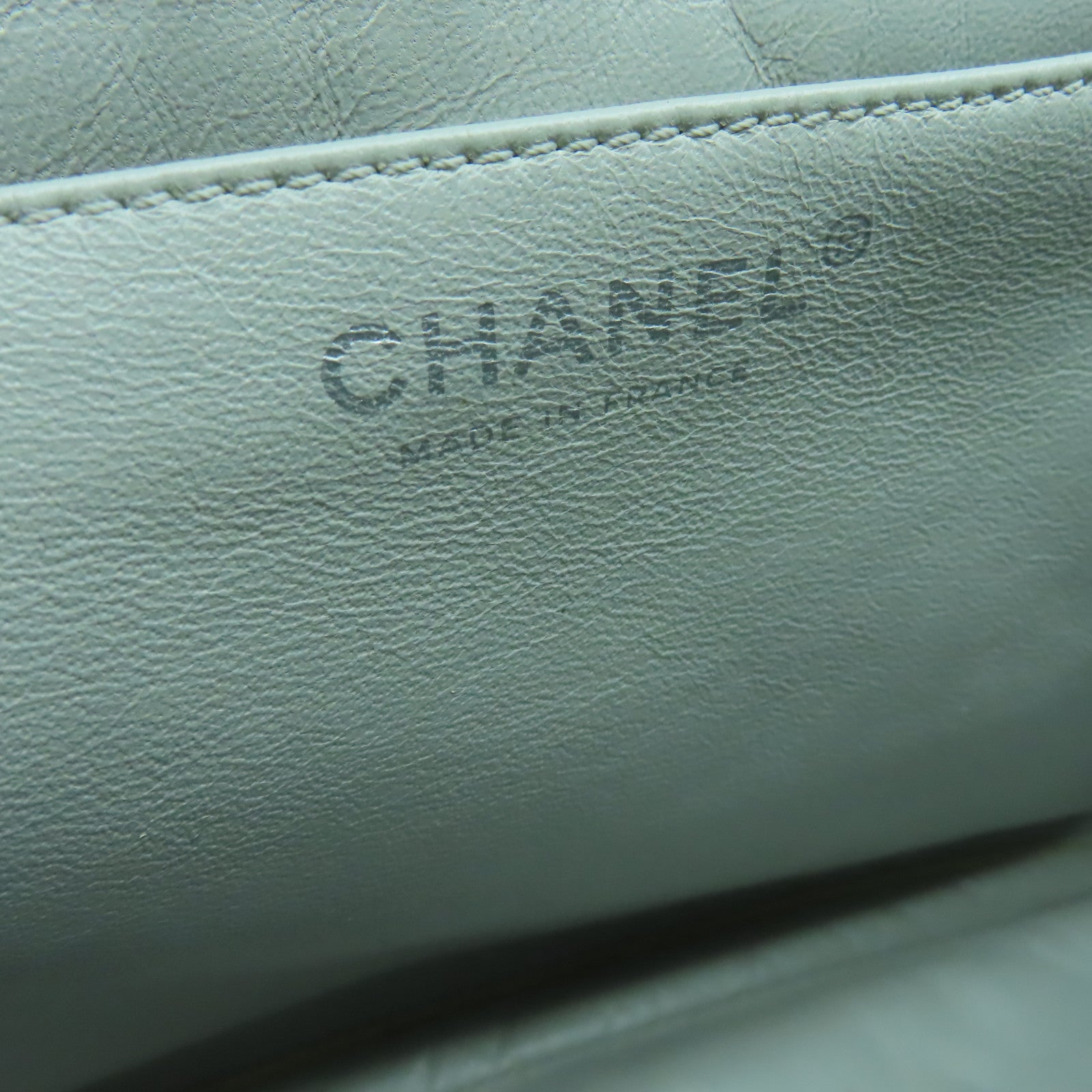 CHANEL 【激減優惠】菱格Caviar皮革Chain Shoulder銀扣肩背袋灰色