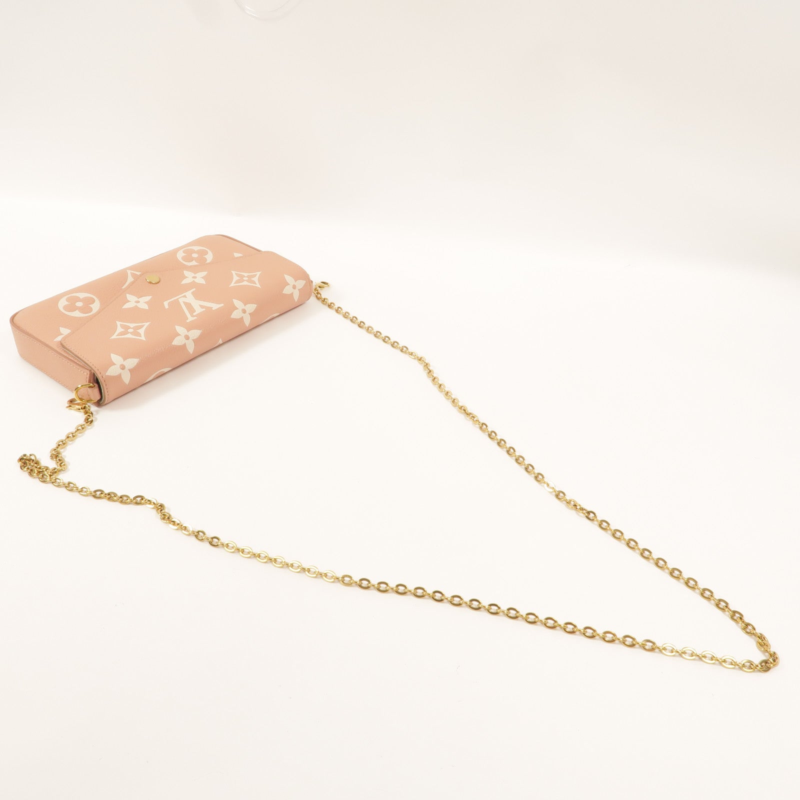 LOUIS VUITTON Monogram Empreinte Pochette Felicie鏈帶肩背袋