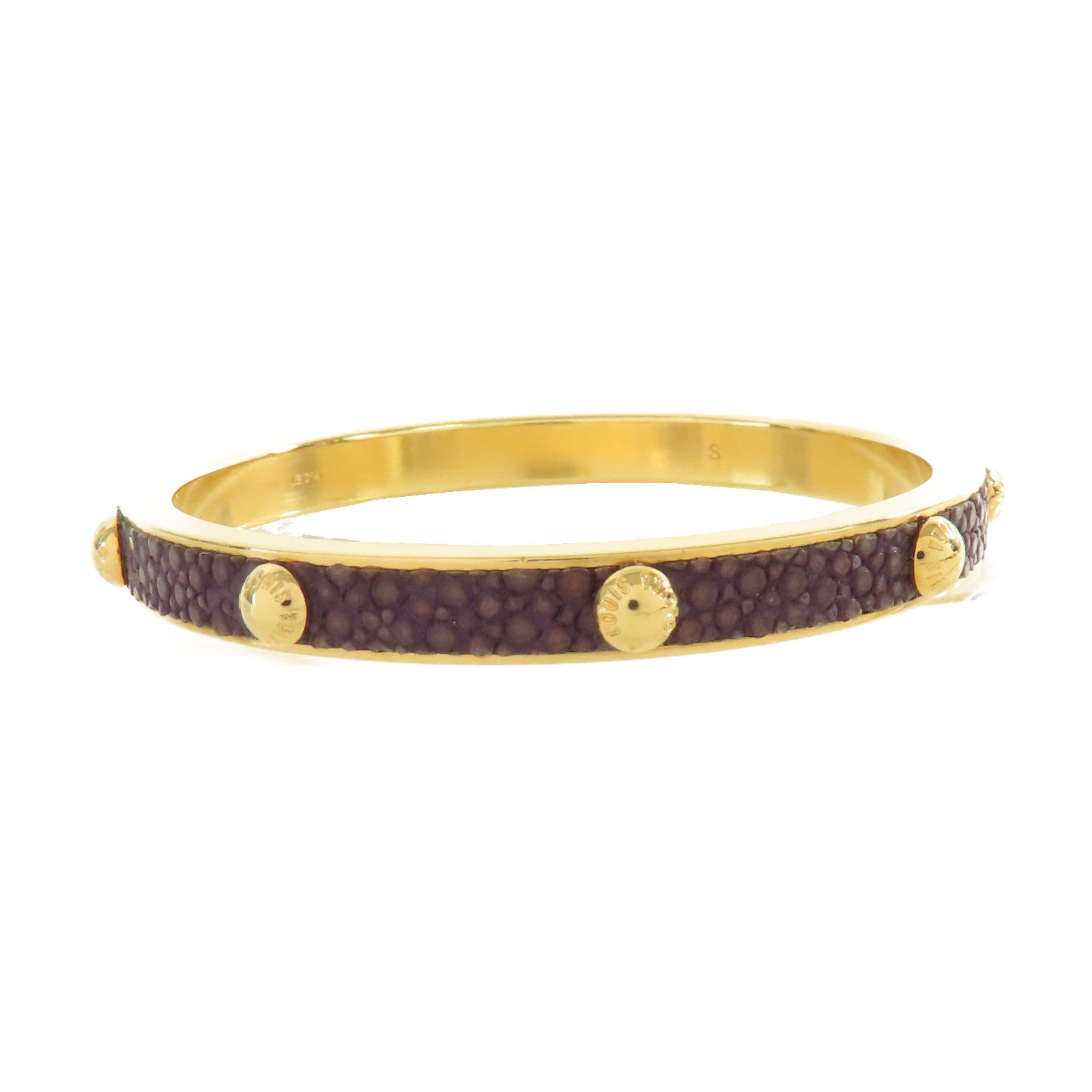LOUIS VUITTON 【激減優惠】金屬Bangle S手鐲金色/紫色