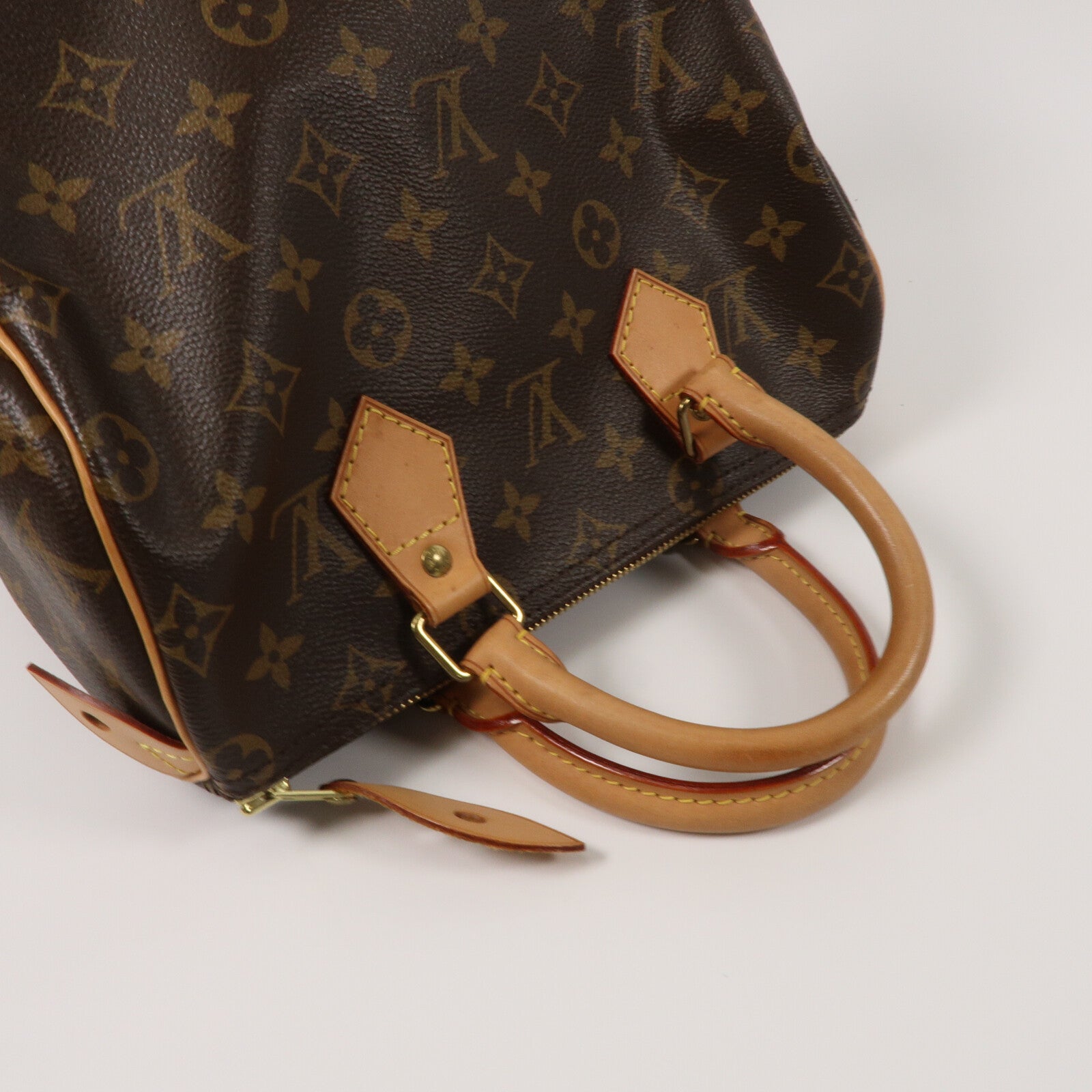 LOUIS VUITTON Monogram Speedy 25金扣手挽袋