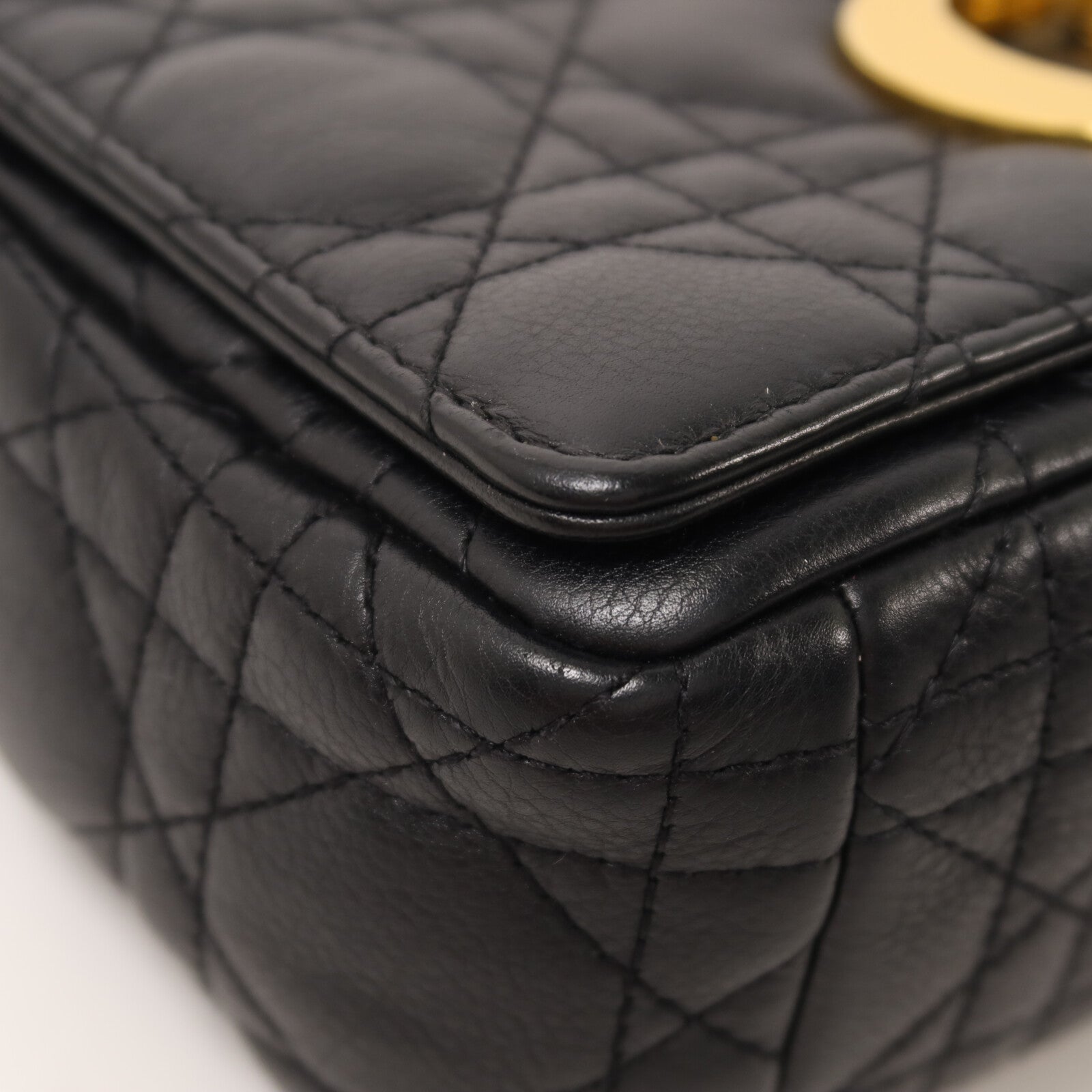 Dior 牛皮皮革Caro Bag Medium鏈帶肩背袋